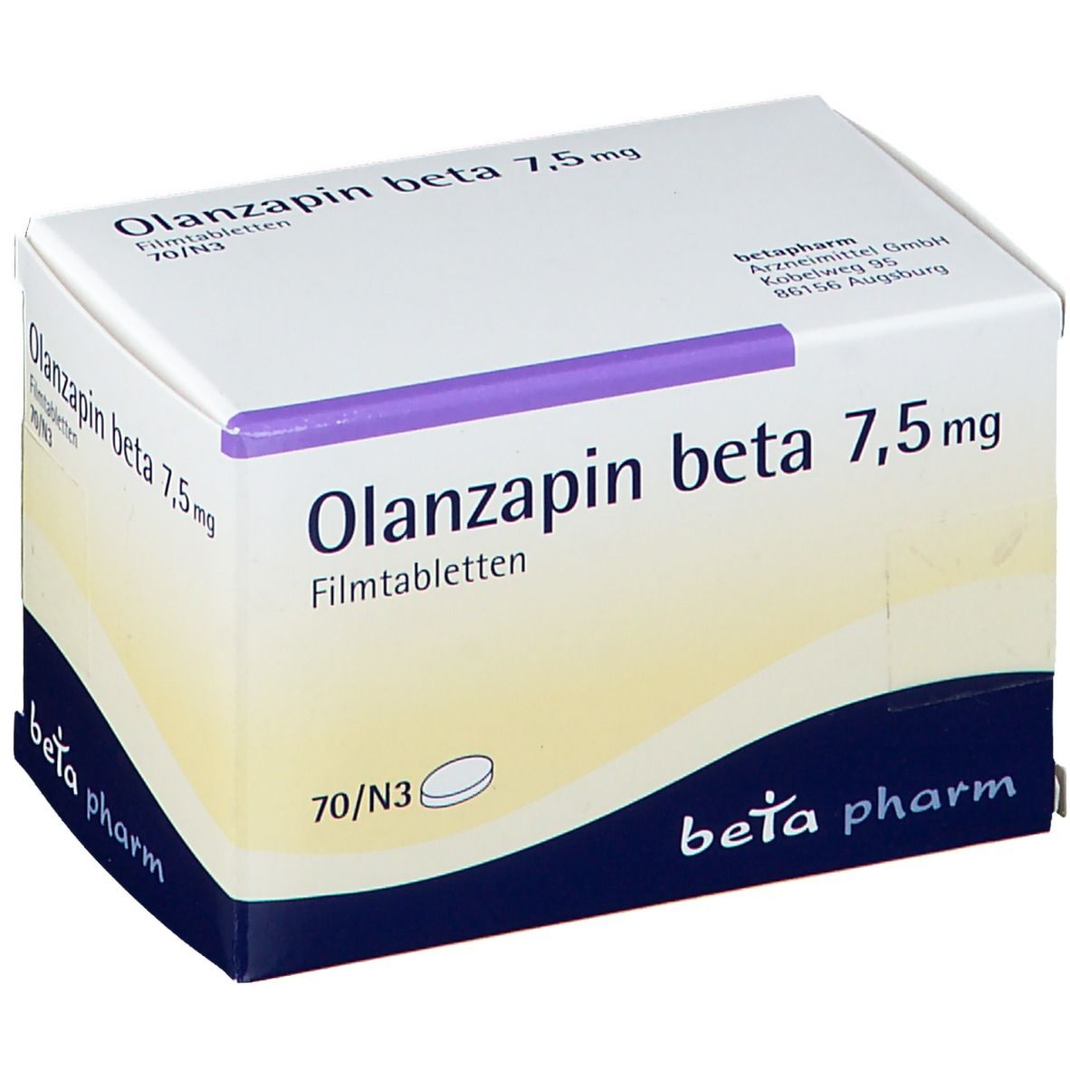 Olanzapin beta 7,5 mg