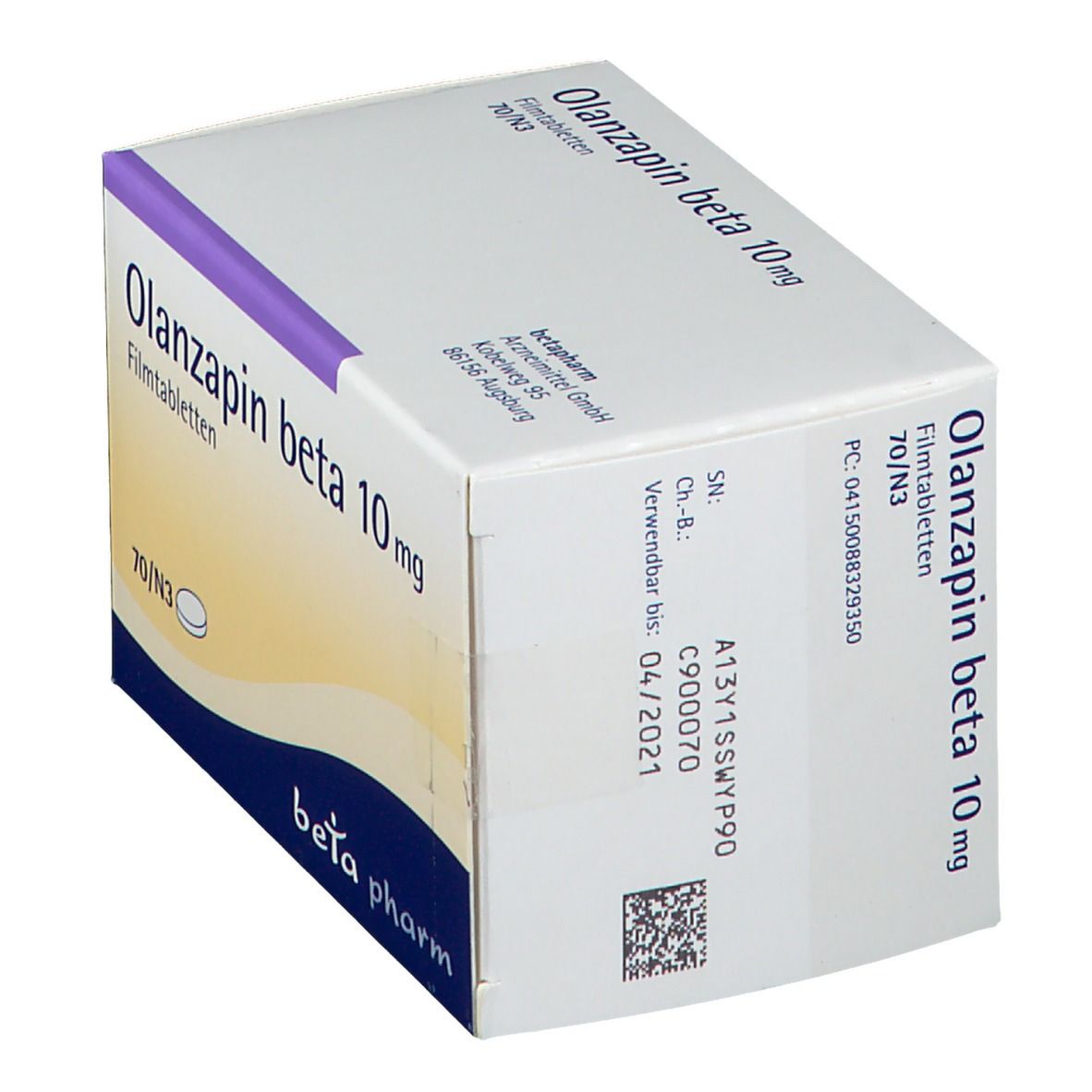 Olanzapin beta 10 mg Filmtabletten 70 St