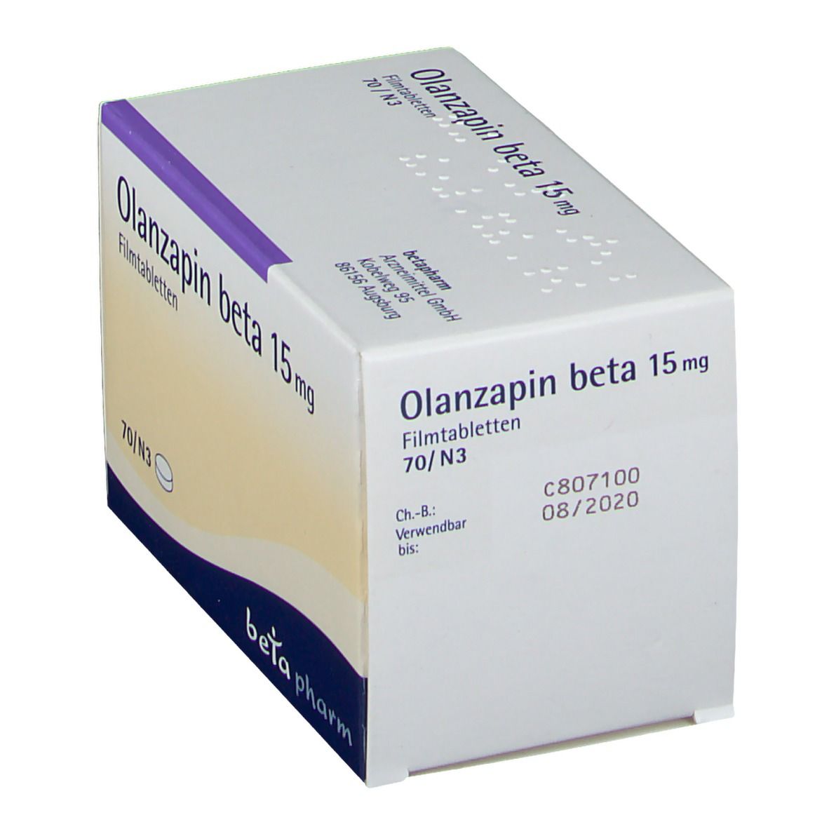 Olanzapin beta 15 mg