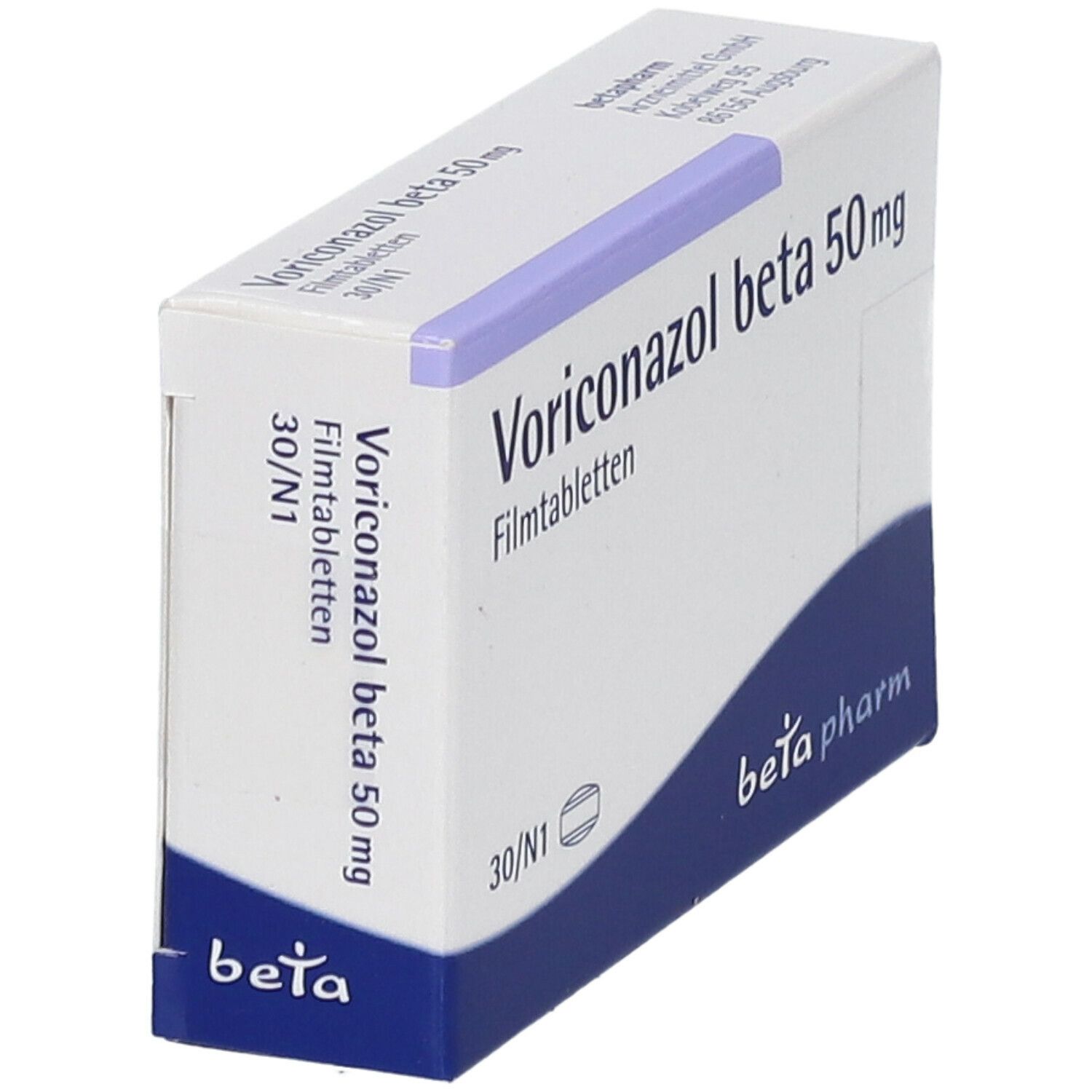 Voriconazol beta 50 mg Filmtabletten 30 St