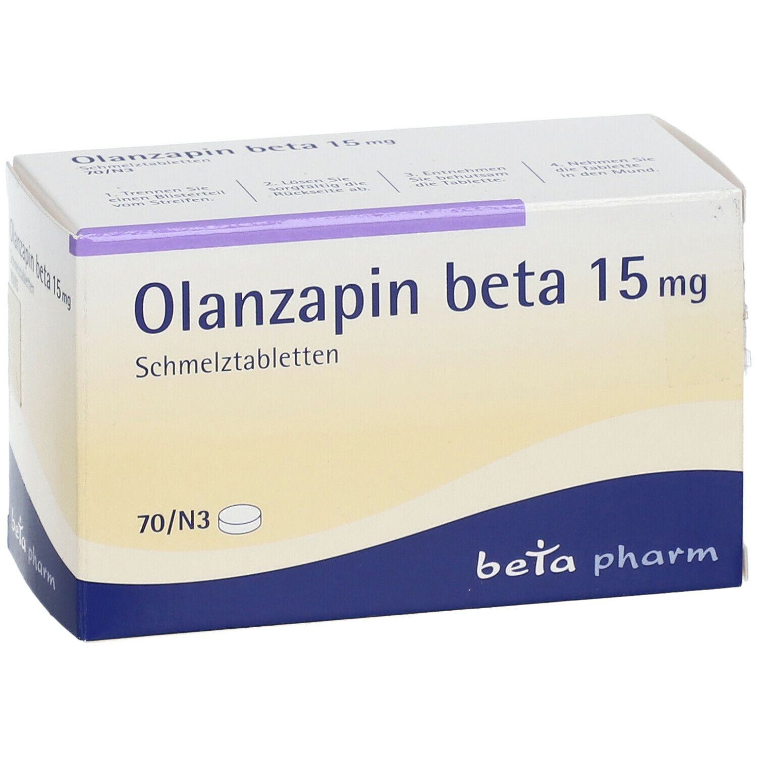 Olanzapin beta 15 mg Schmelztabletten