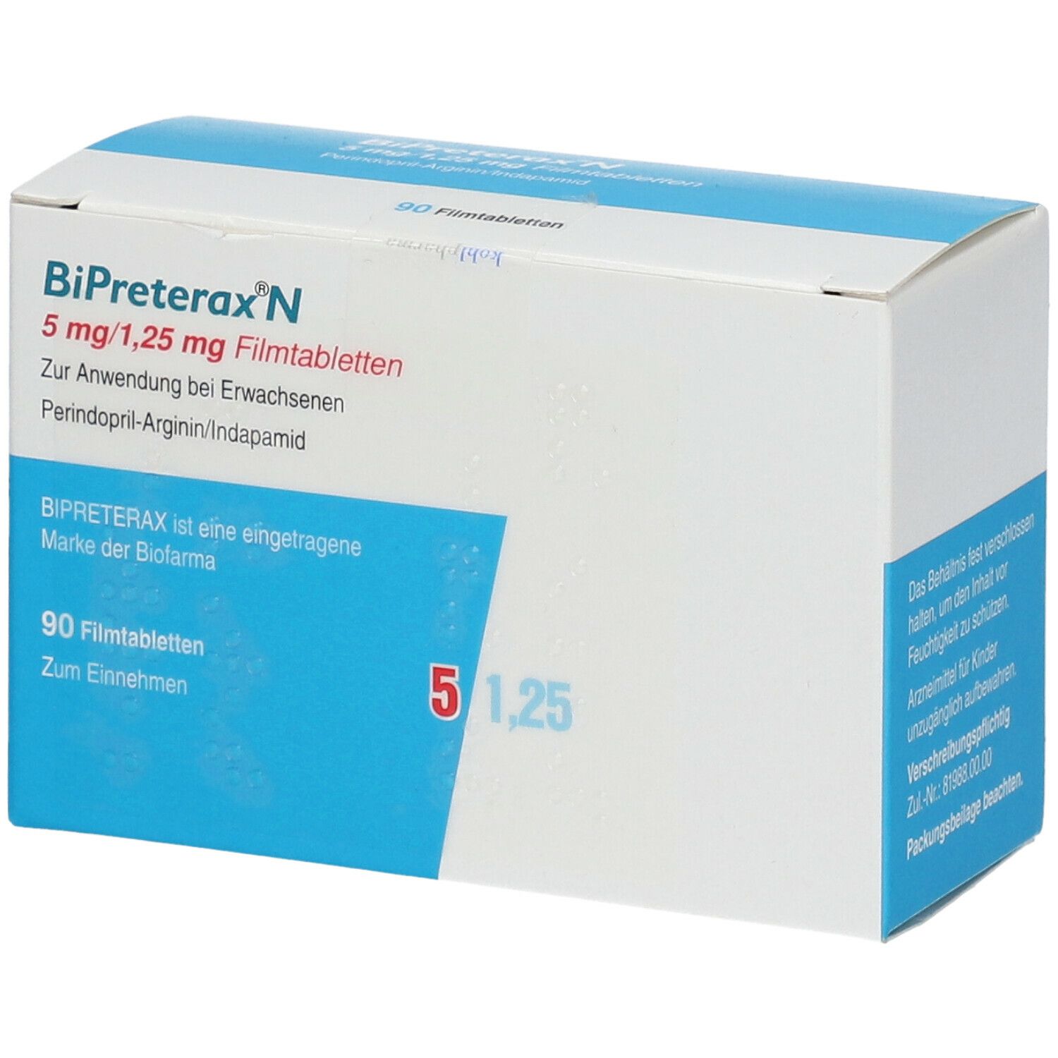 BIPRETERAX N 5 mg/1,25 mg