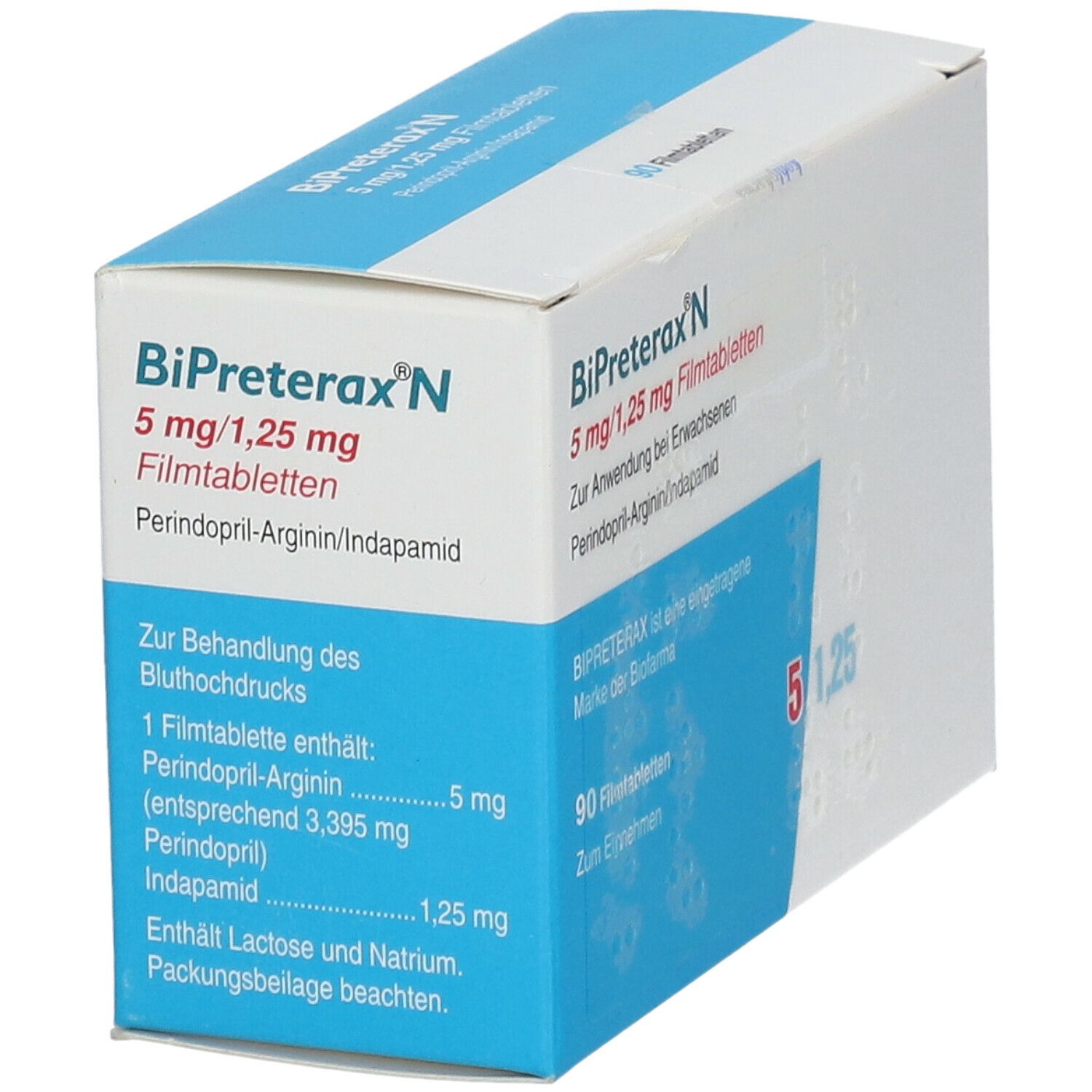 Bipreterax N 5 mg/1,25 mg Filmtabletten 90 St