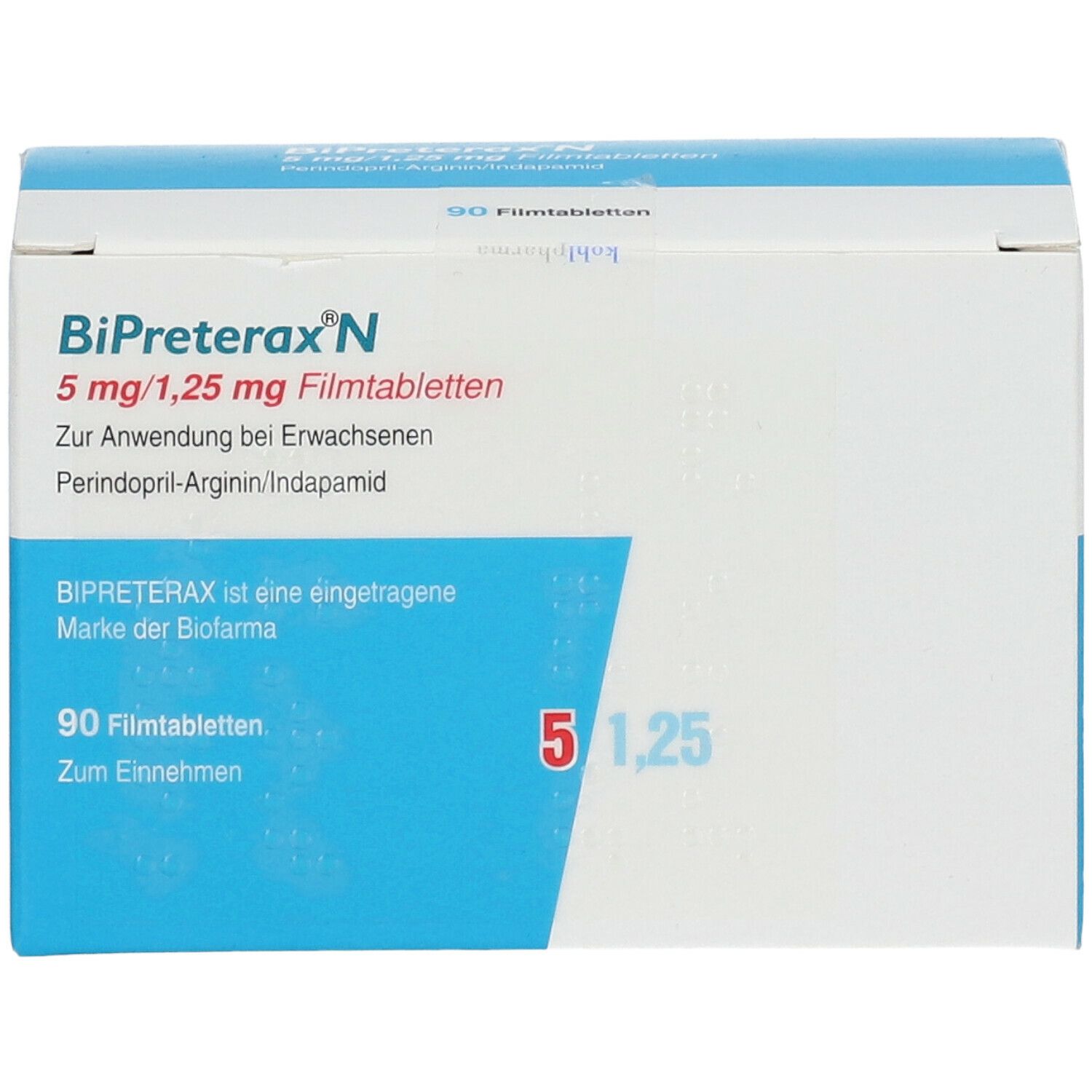 BIPRETERAX N 5 mg/1,25 mg