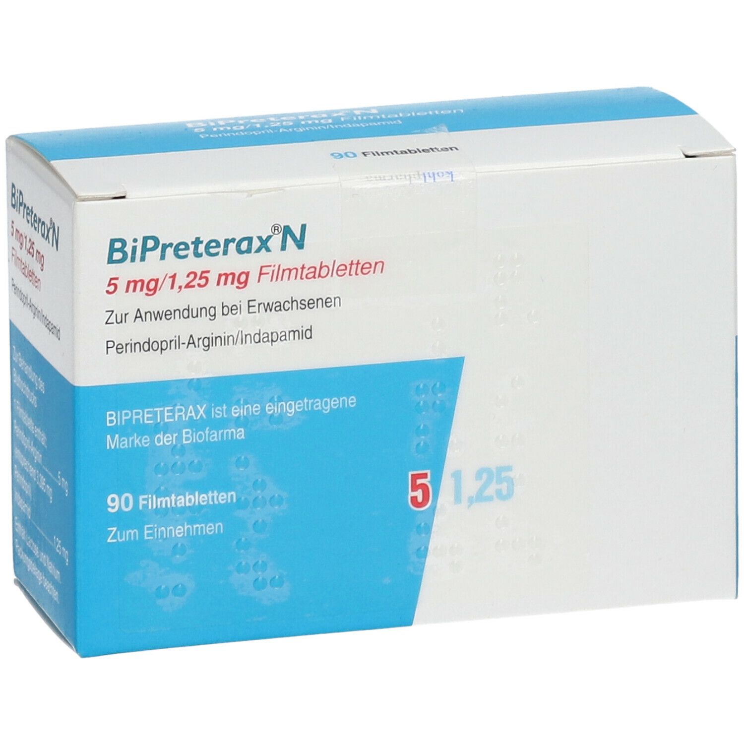 BIPRETERAX N 5 mg/1,25 mg