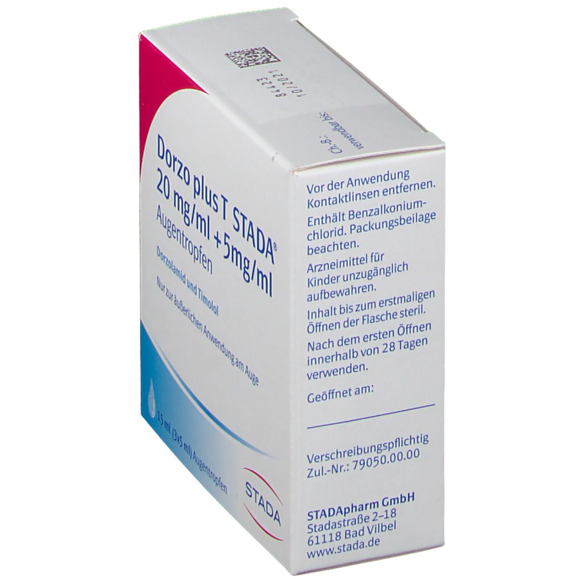 Dorzo plus T Stada 20 mg/ml + 5 Augentropfen 3x5 ml