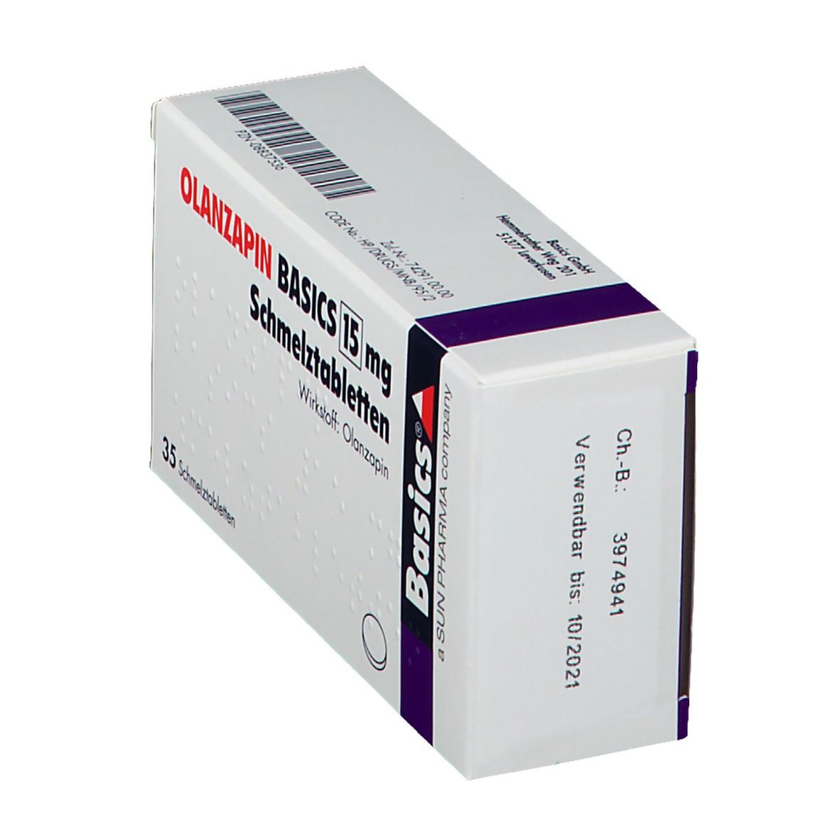 Olanzapin Basics 20 mg Schmelztabletten 35 St