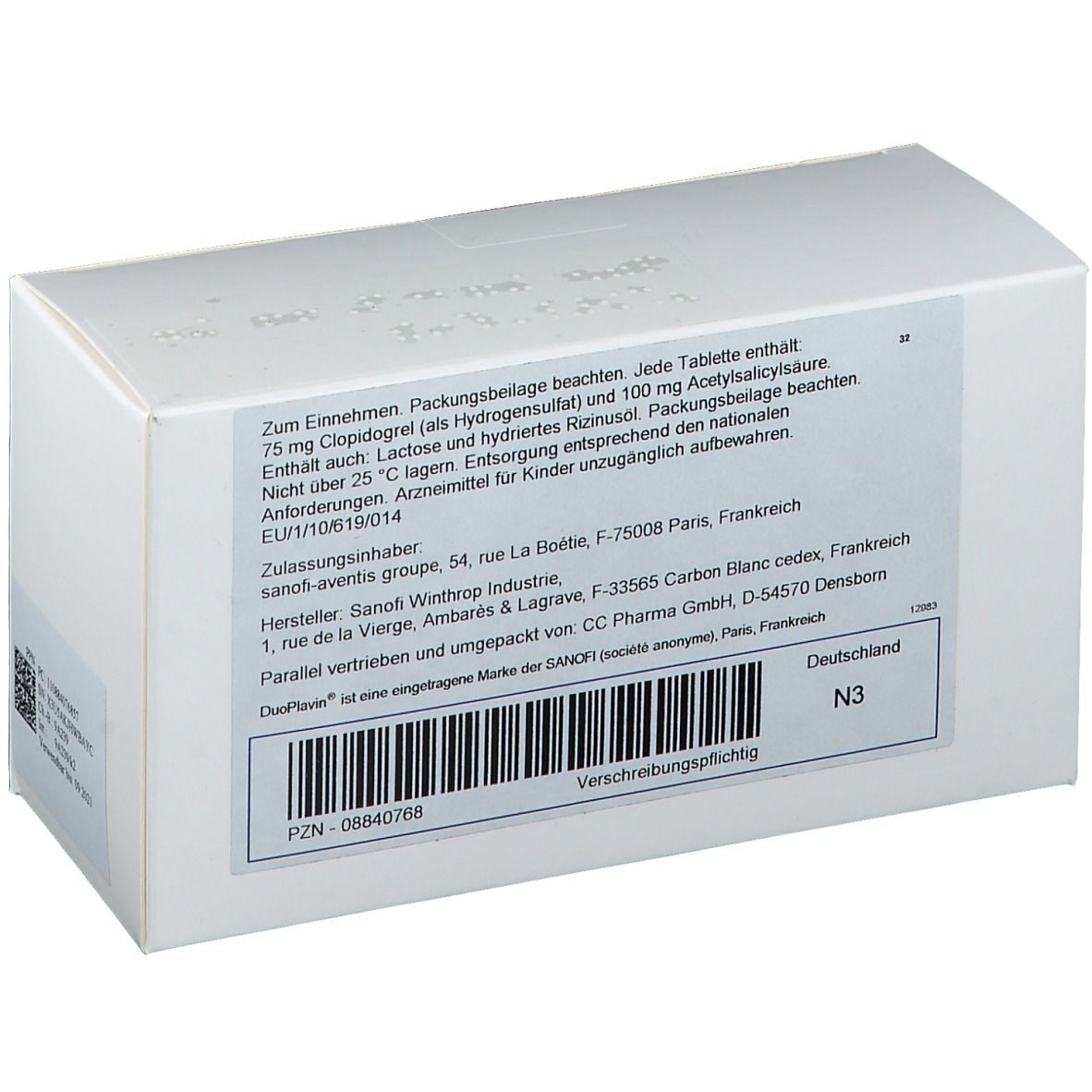 DuoPlavin® 75 mg/100 mg