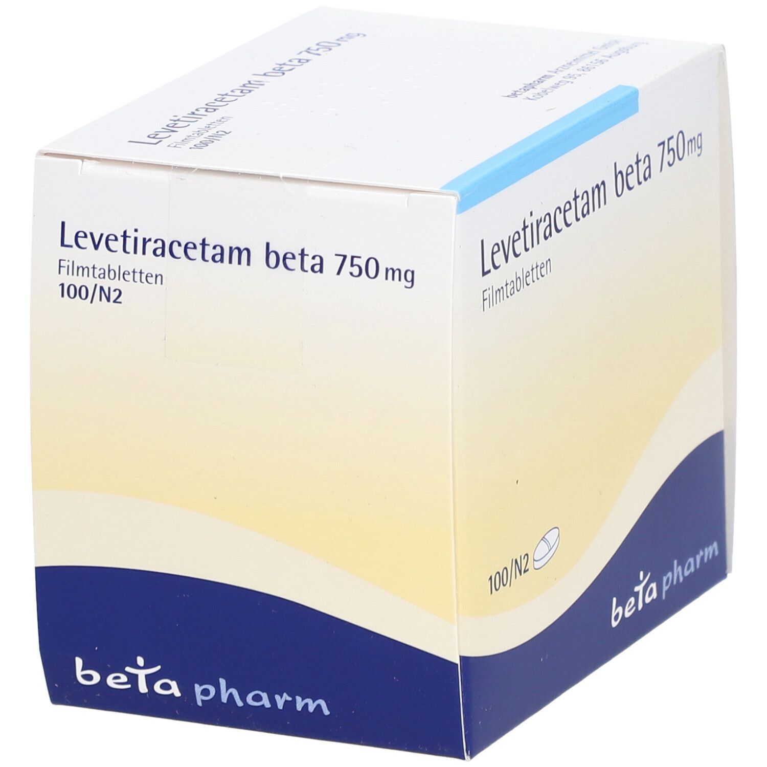 Levetiracetam beta 750 mg Filmtabletten 50 St