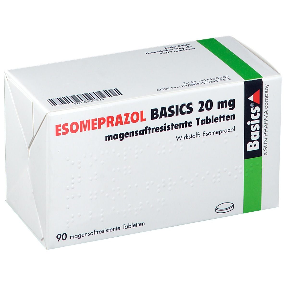 ESOMEPRAZOL BASICS 20 mg