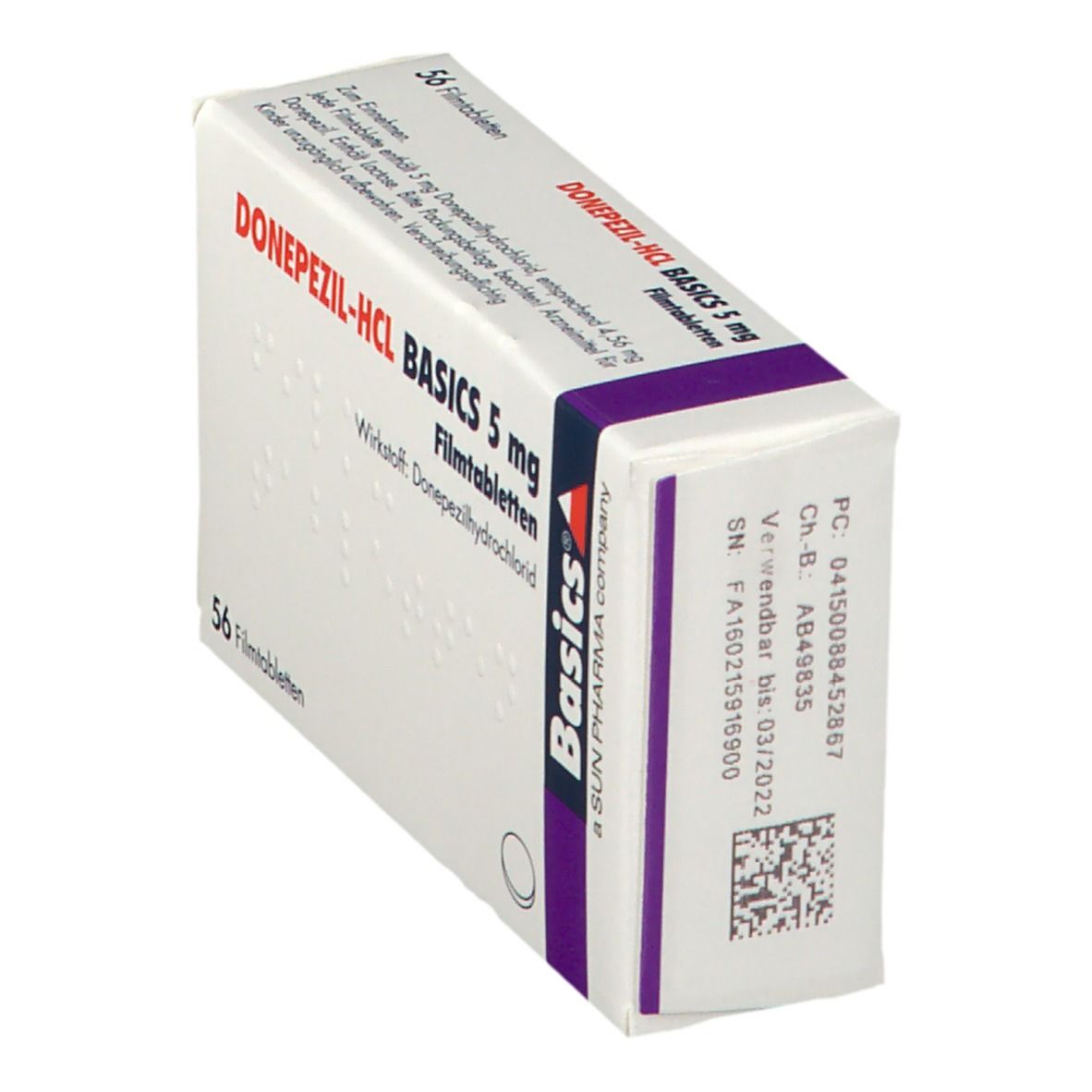 Donepezil-Hcl Basics 5 mg Filmtabletten 56 St