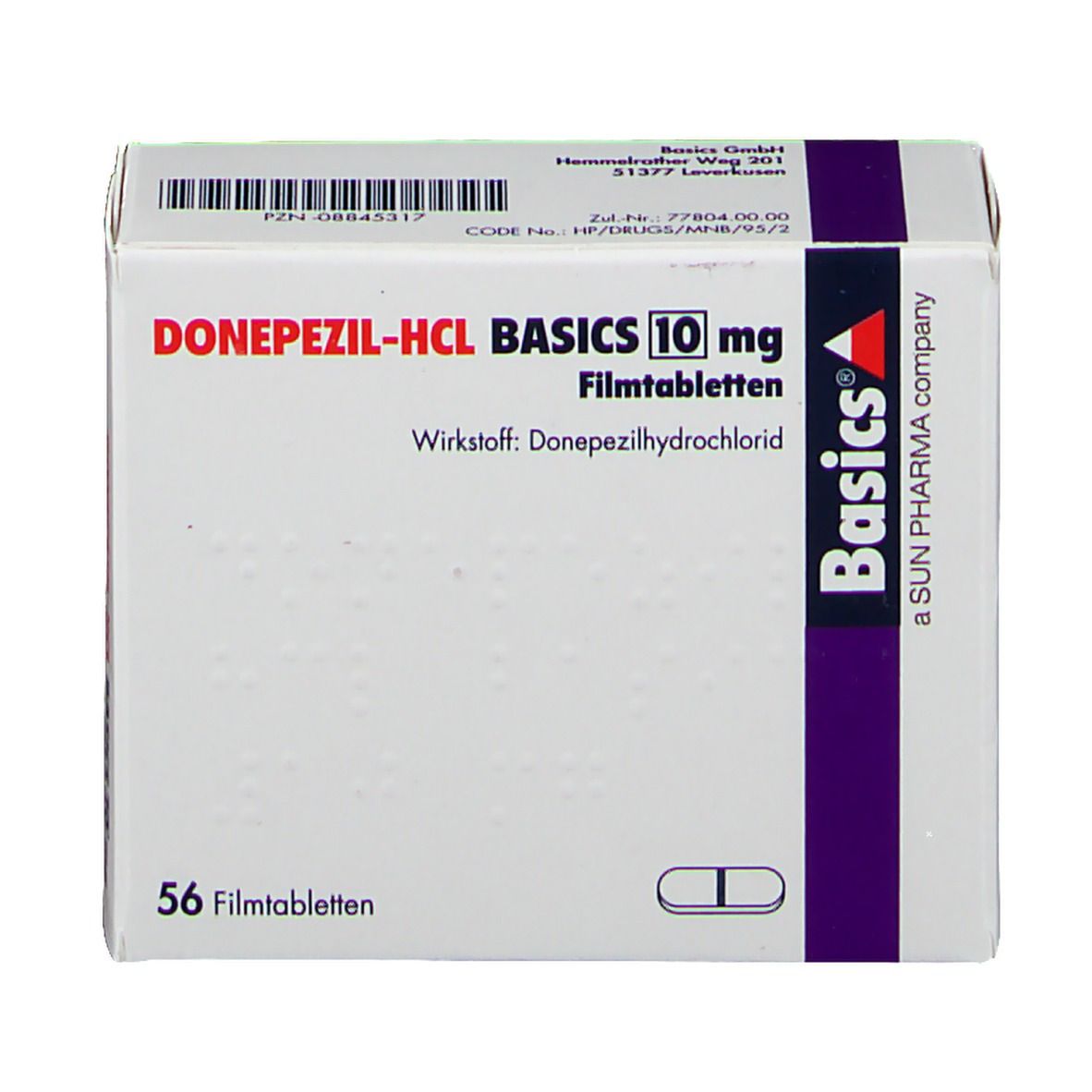 DONEPEZIL-HCL BASICS 10 mg