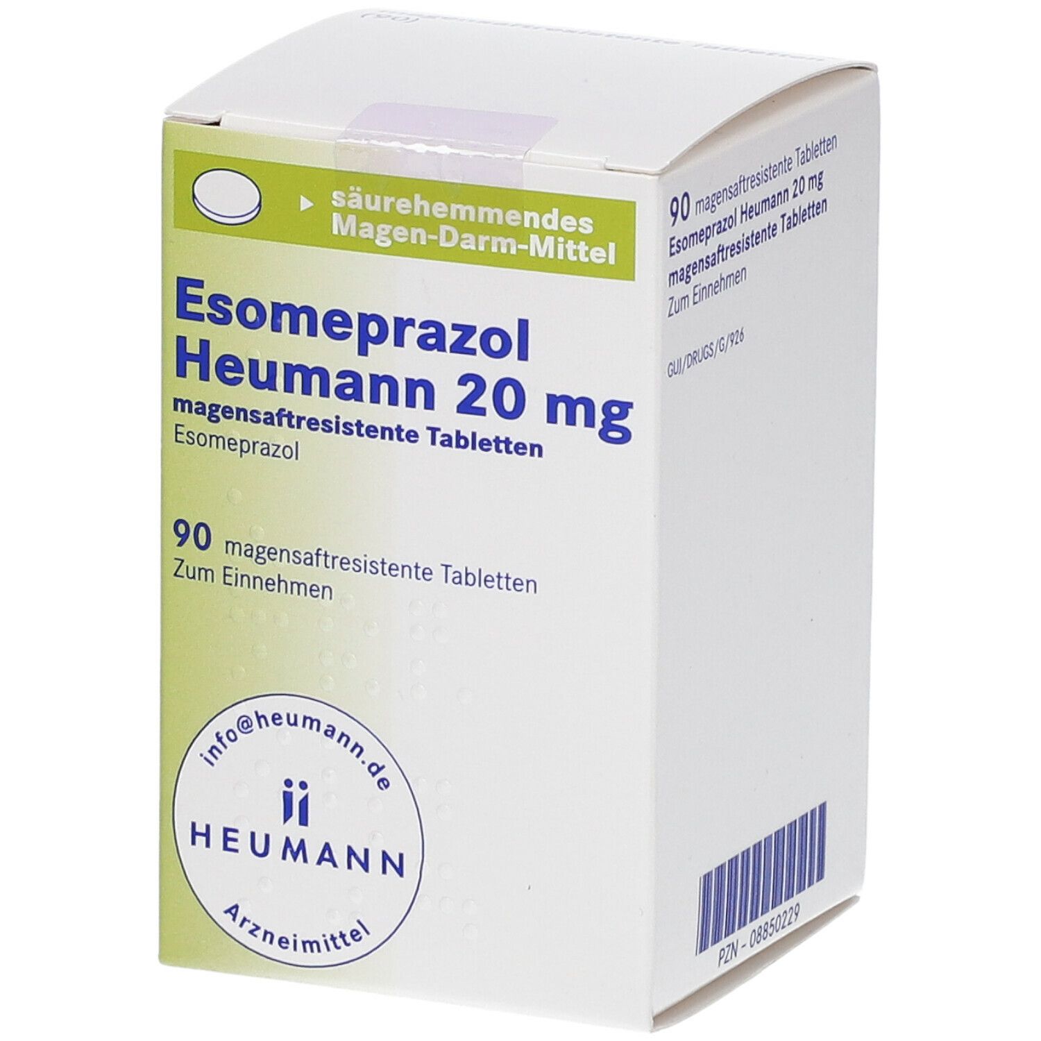 Esomeprazol Heumann 20 mg 90 St mit dem ERezept kaufen Shop Apotheke
