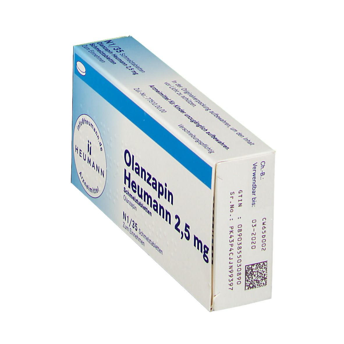 Olanzapin Heumann 2,5 mg Schmelztabletten 56 St