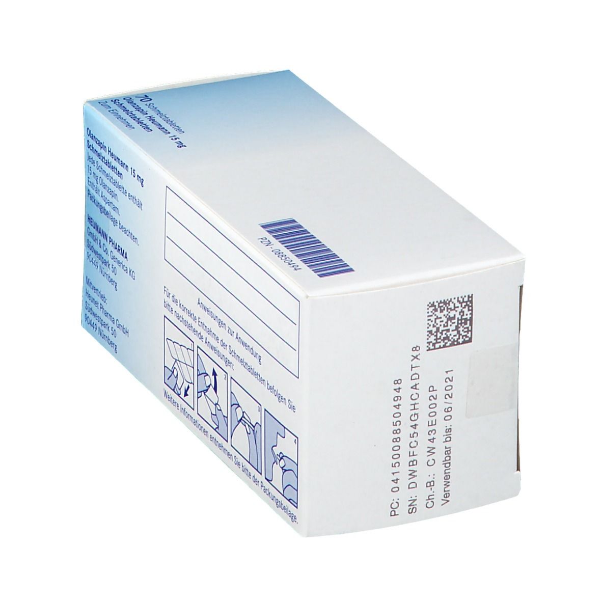 Olanzapin Heumann 15 mg Schmelztabletten