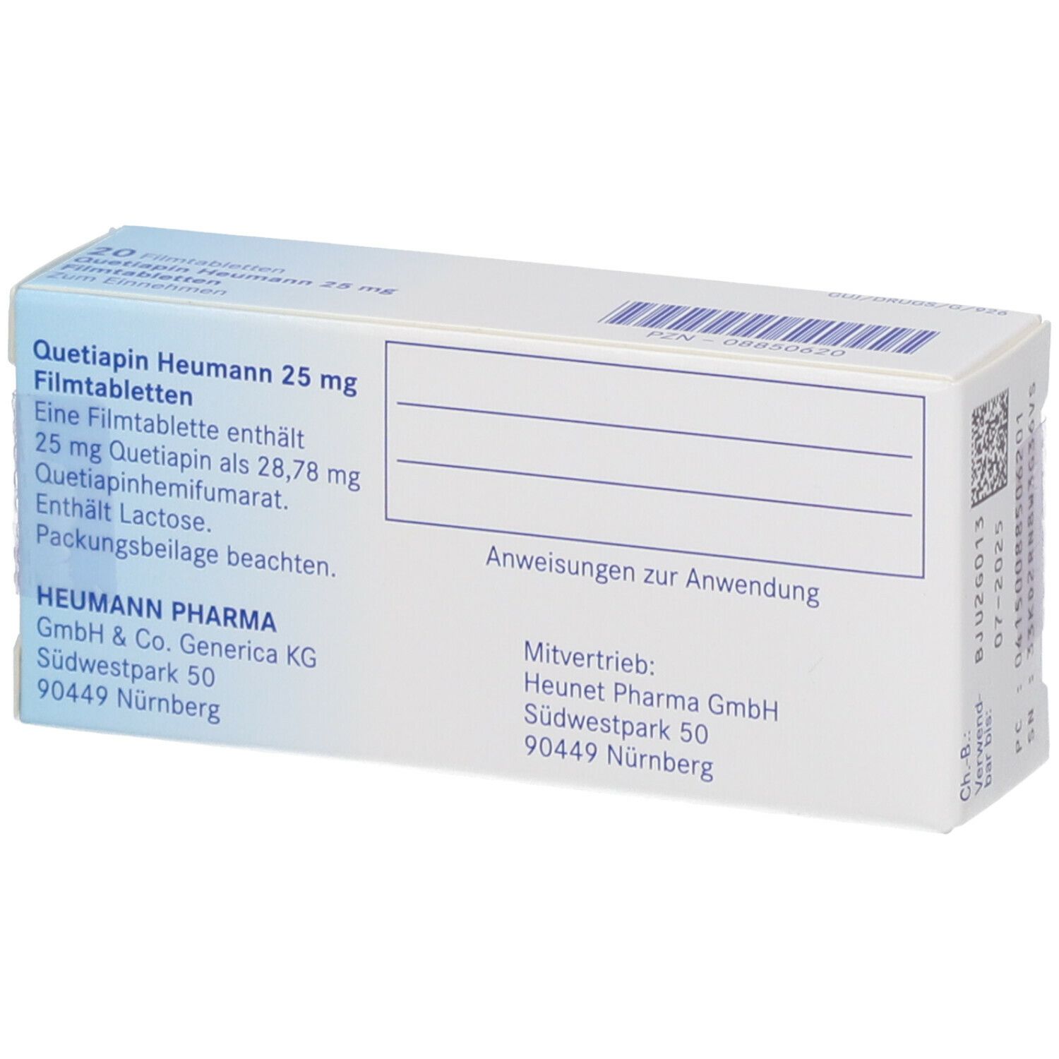 Quetiapin Heumann 25 mg