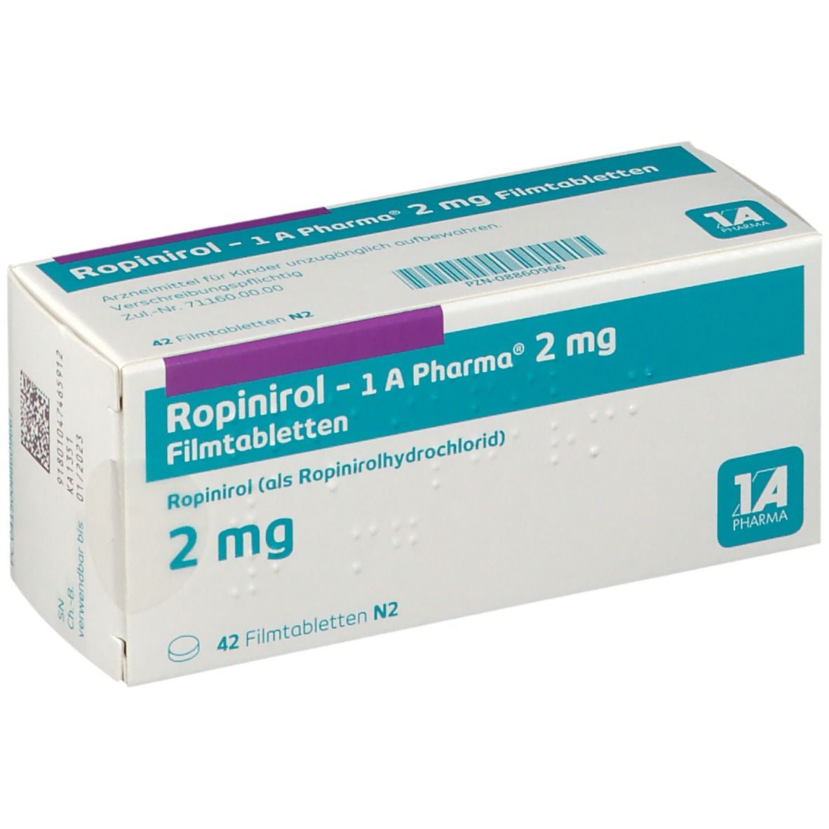 Ropinirol - 1 A Pharma® 2 mg