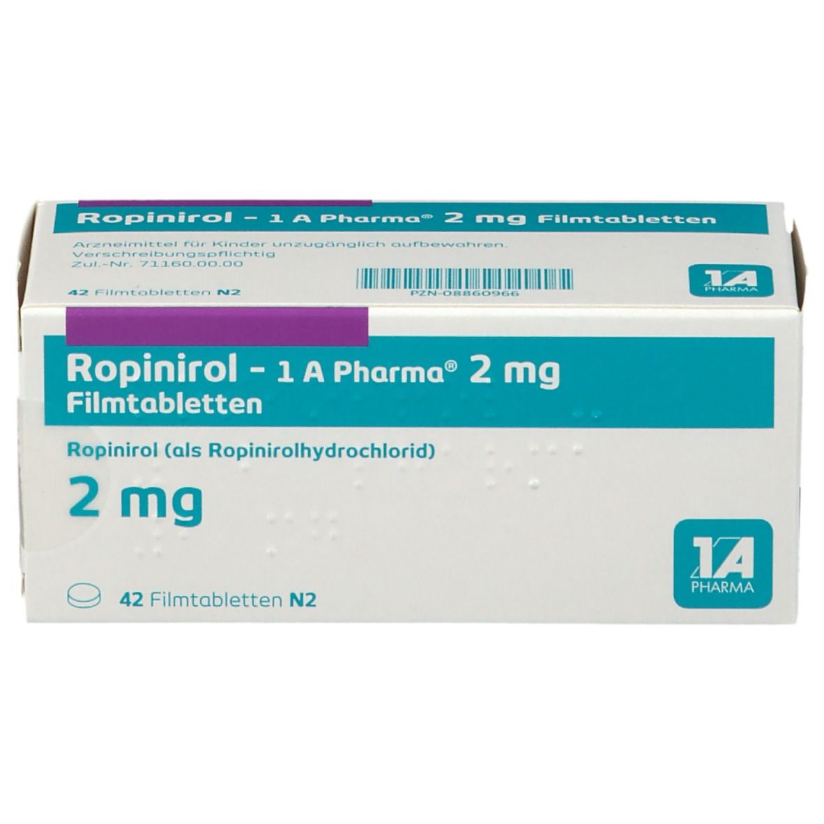 Ropinirol - 1 A Pharma® 2 mg