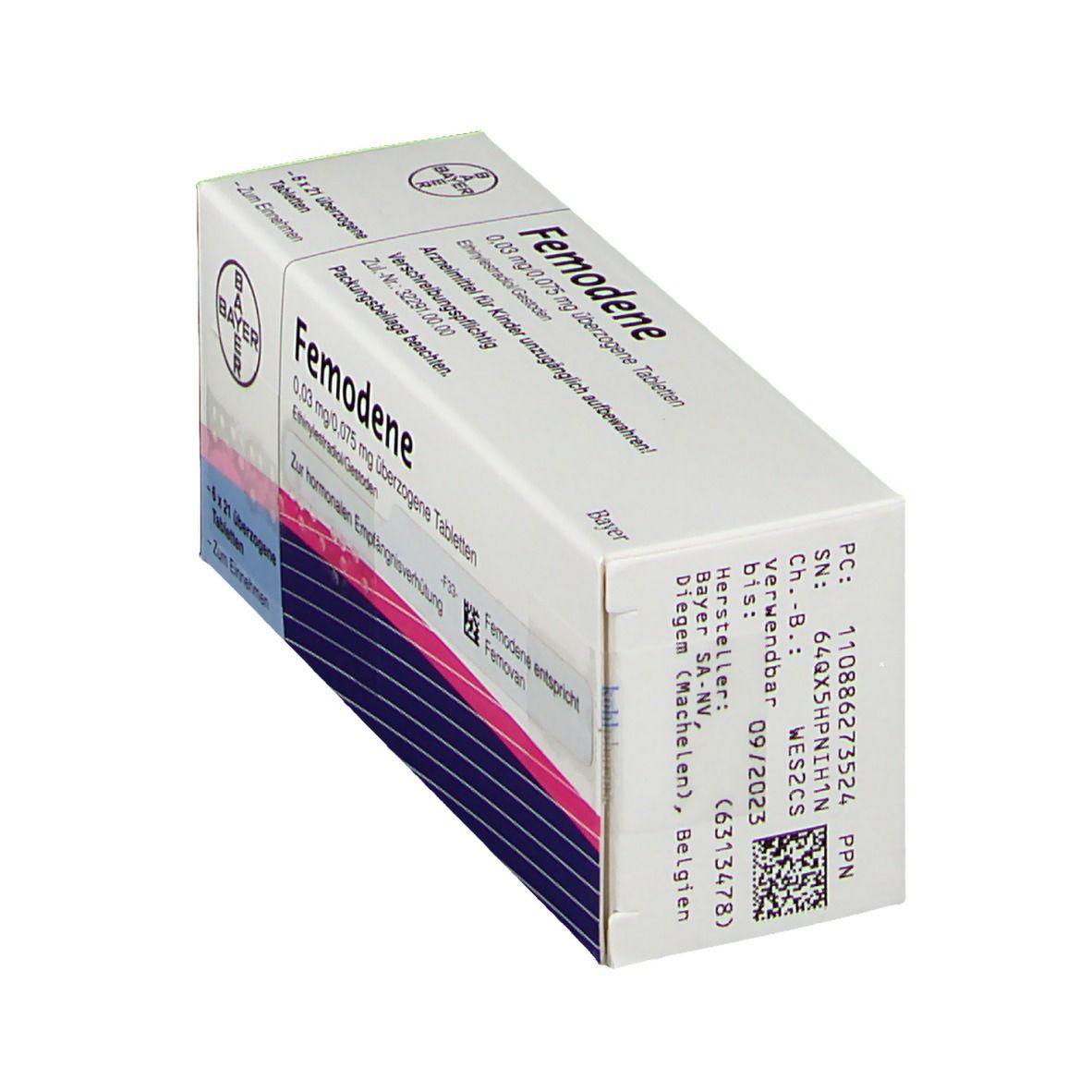 Femodene überzogene Tabletten 6x21 St Überzogene