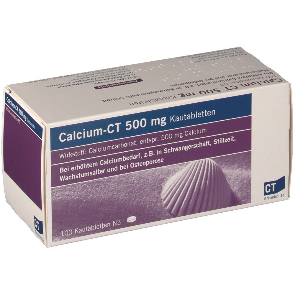 Calcium-CT 500 mg Kautabletten