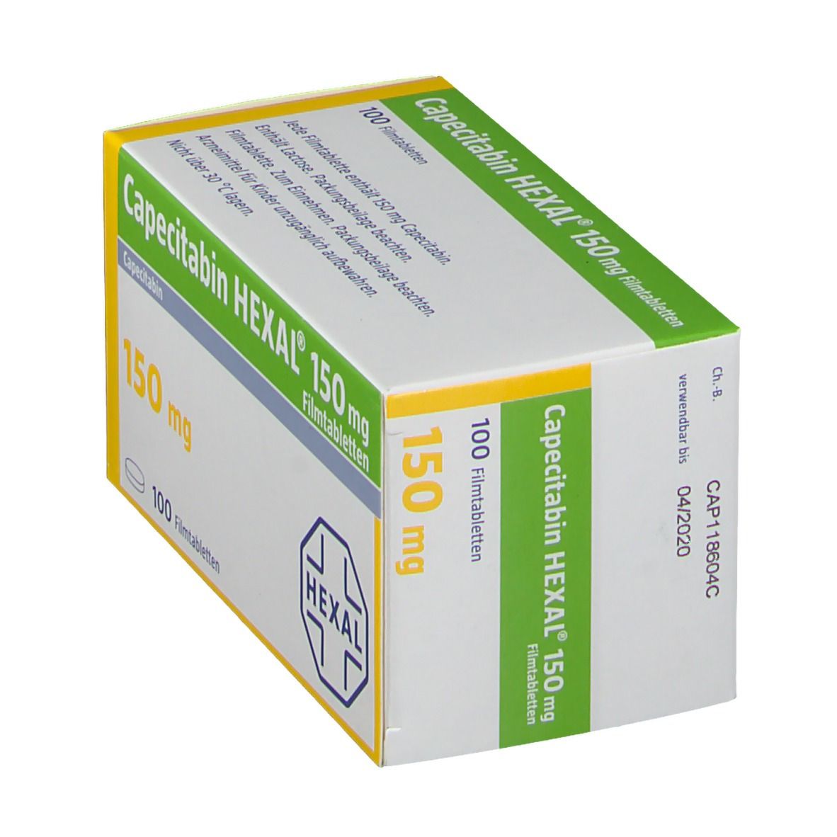 Capecitabin Hexal 150 mg Filmtabletten 100 St