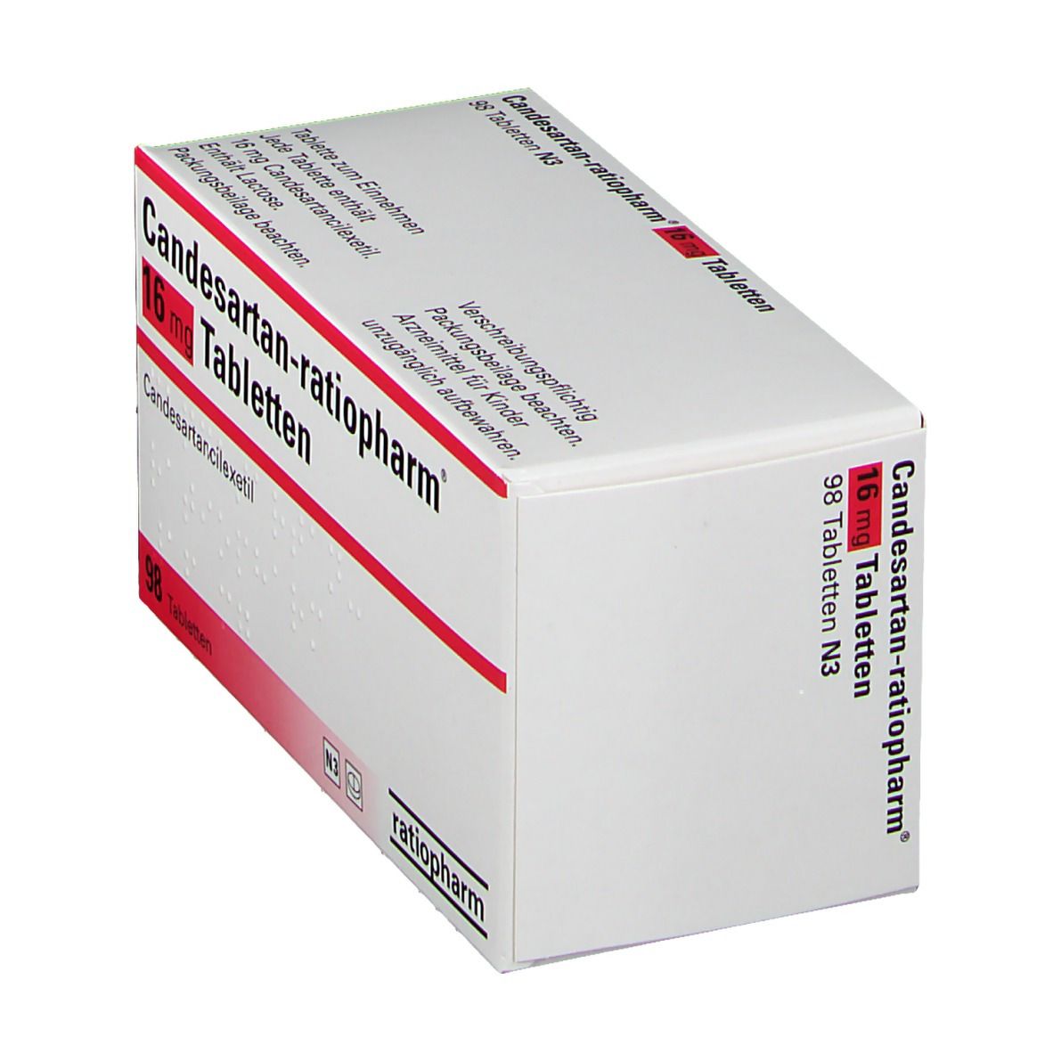 CANDESARTAN-ratiopharm 16 mg Tabletten 98 St