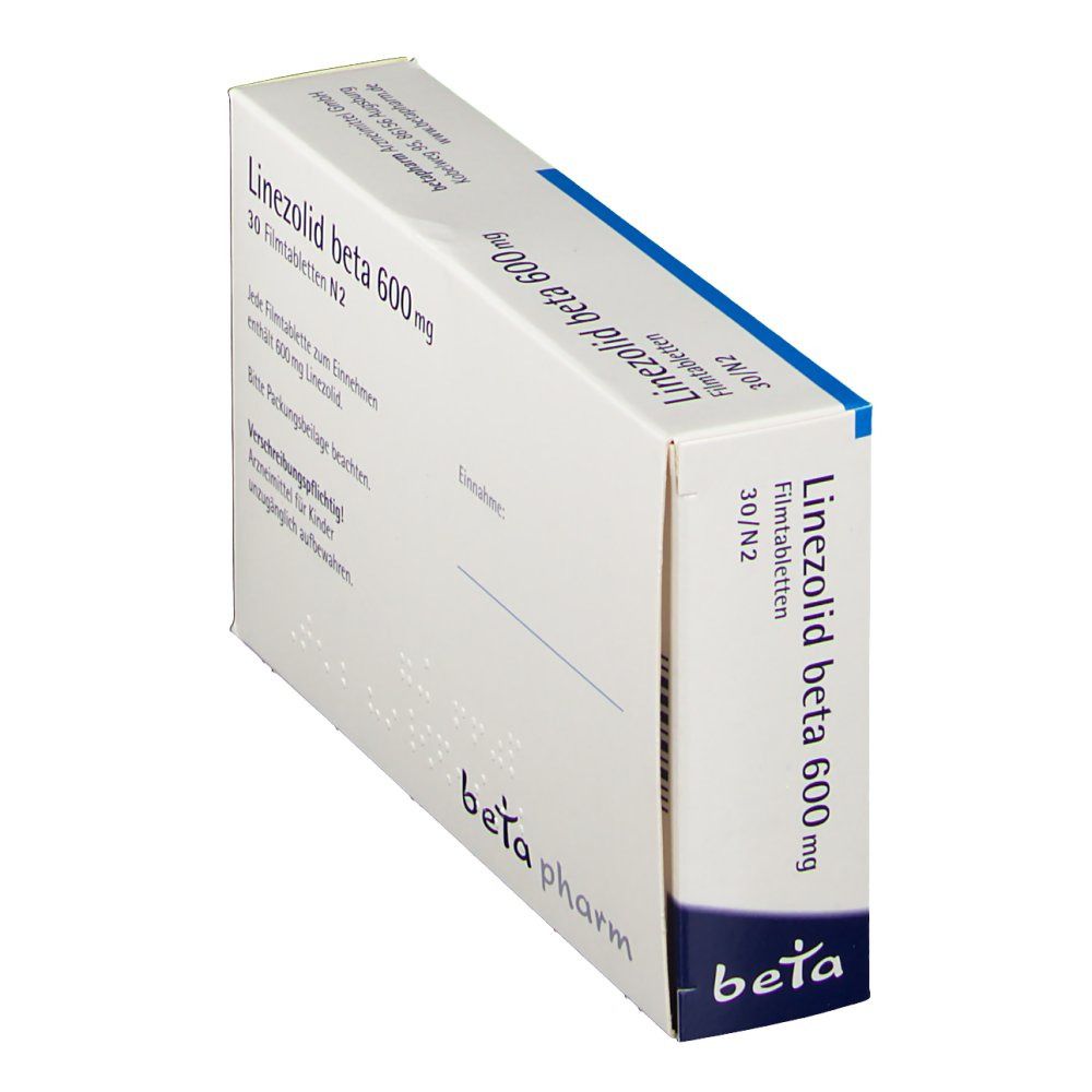 Linezolid beta 600 mg 30 St mit dem ERezept kaufen Shop Apotheke