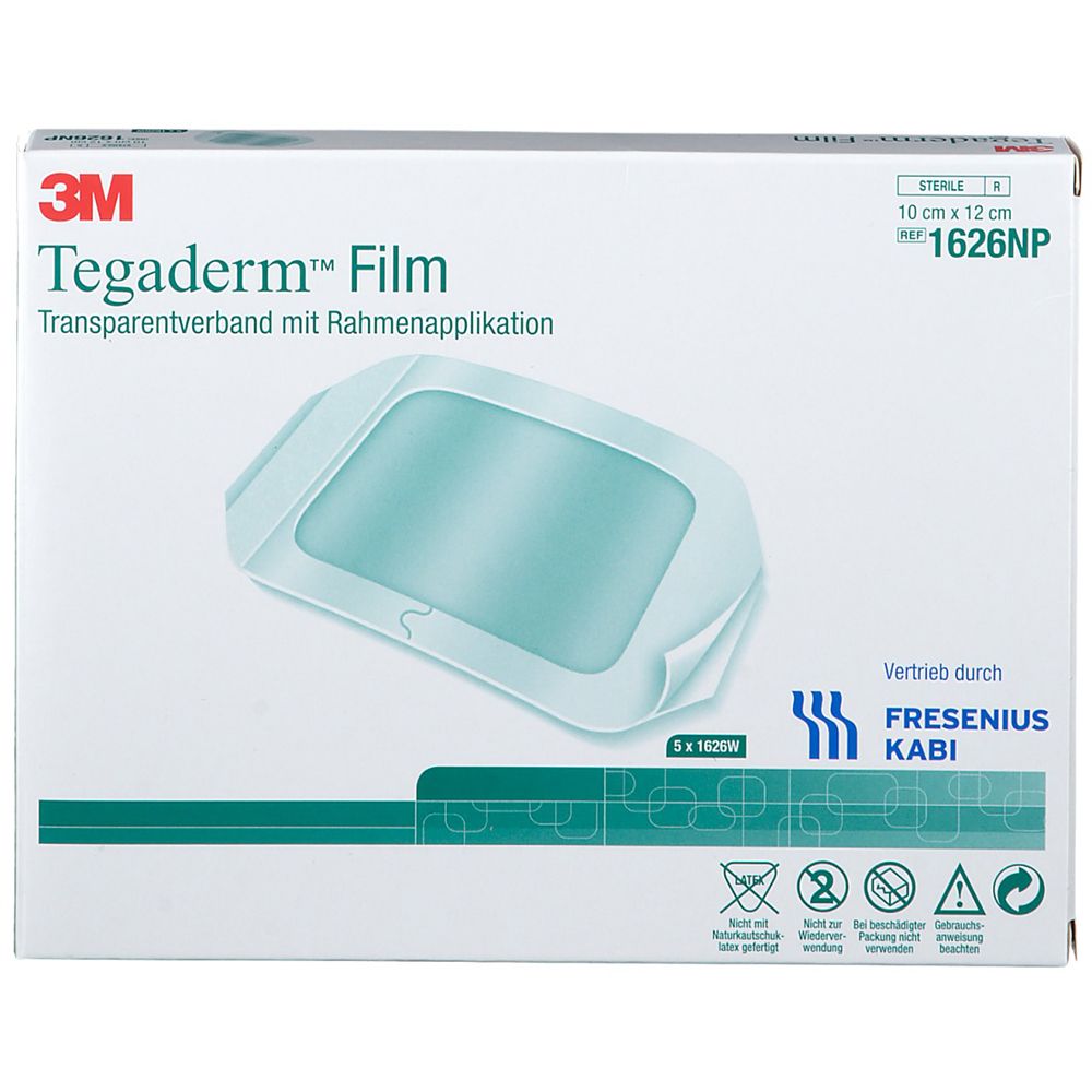 Tegaderm Film 10x12 cm 1626Np 5 St Pflaster
