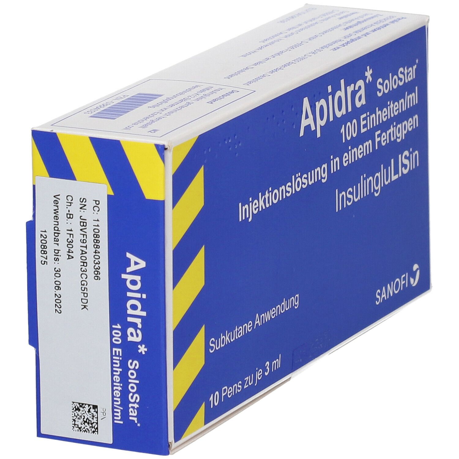 Apidra 100 E/ml SoloStar Inj.-Lsg.i.e.Fertigpen B 10x3 ml Fertigspritzen