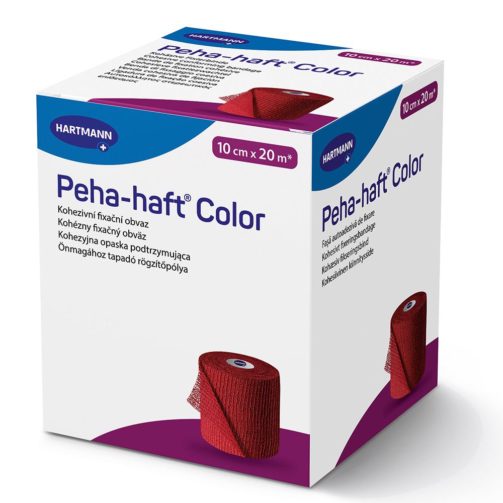 Peha-haft® Color latexfrei 10 cm x 20 m rot