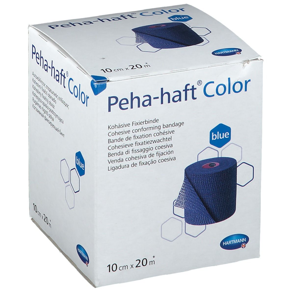 Peha-haft® Color latexfrei Fixierbinde 10 cm x 20 m blau 1 St - shop