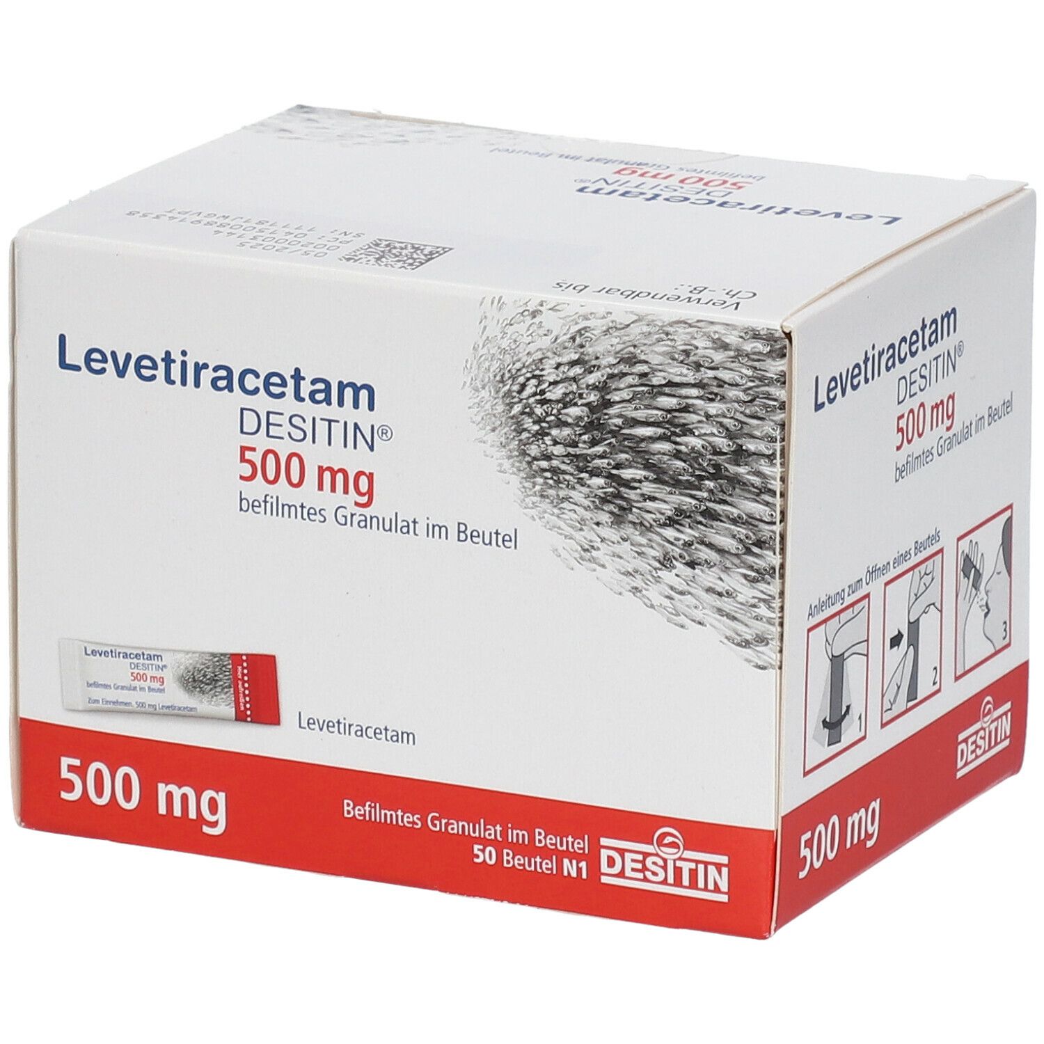 Levetiracetam Desitin 750 mg Granulat 50 St