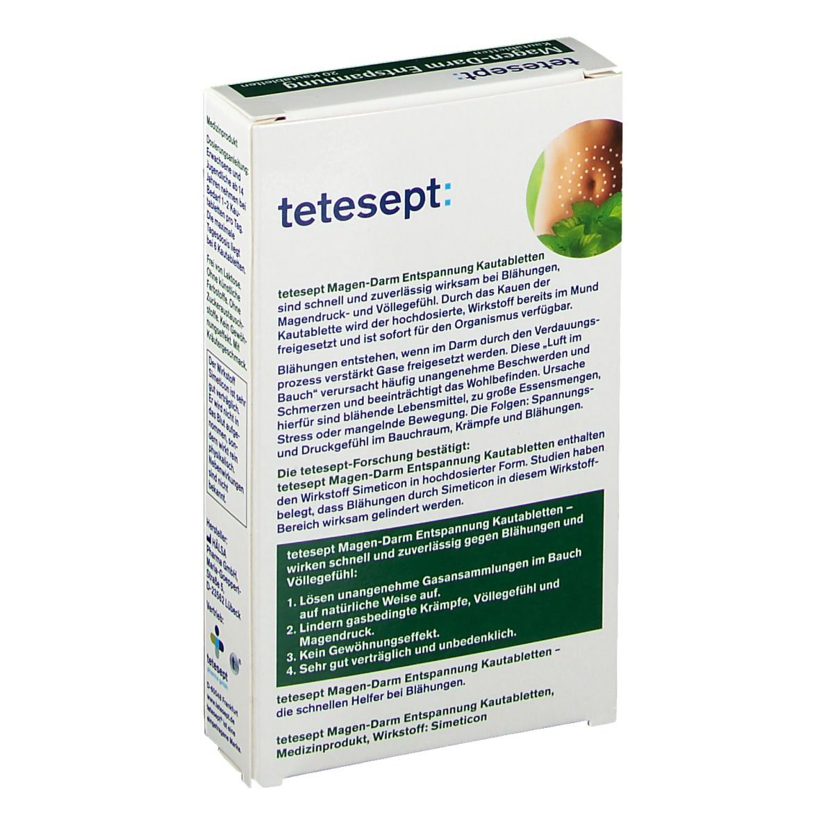 tetesept® Magen-Darm-Entspannung Kautabletten
