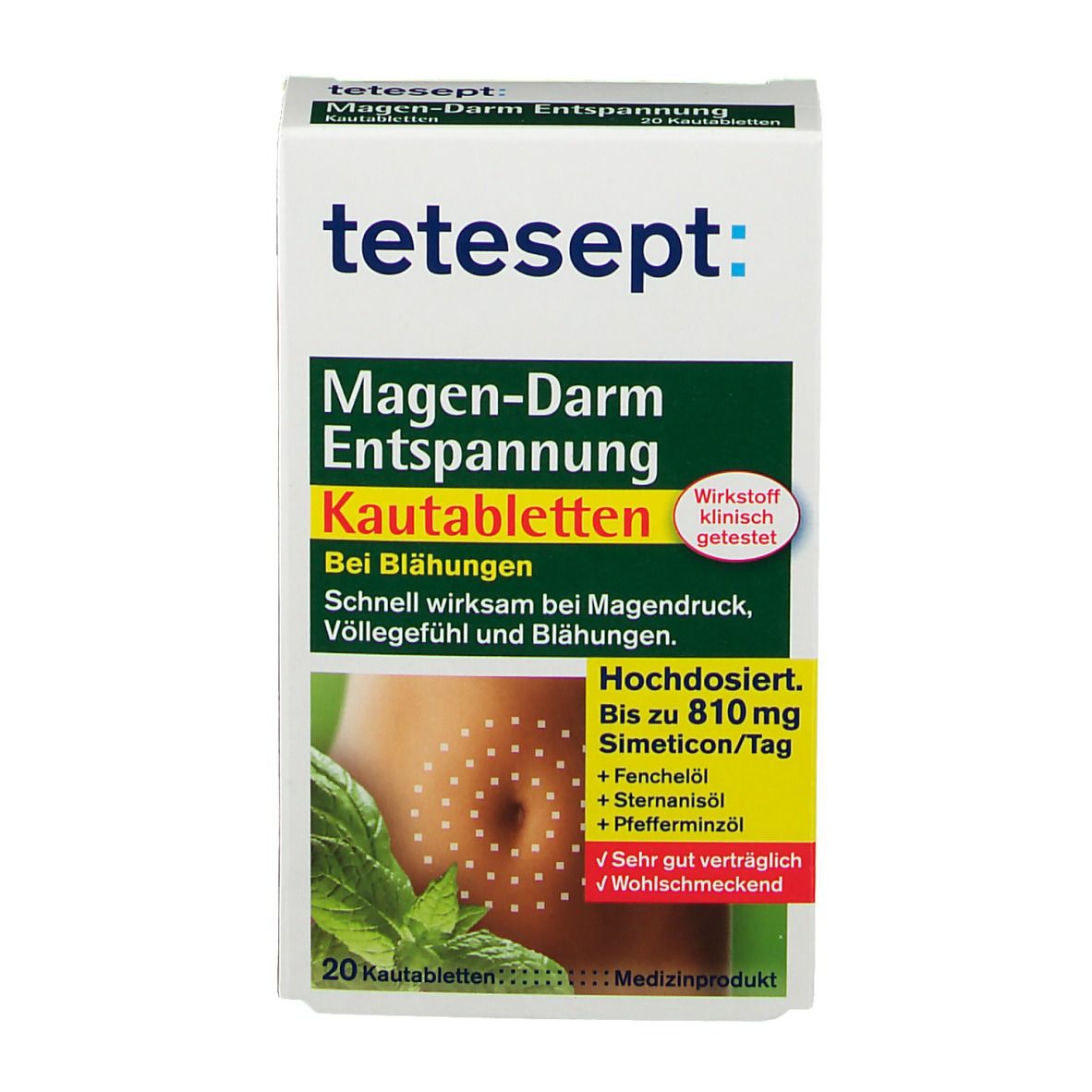 tetesept® Magen-Darm-Entspannung Kautabletten