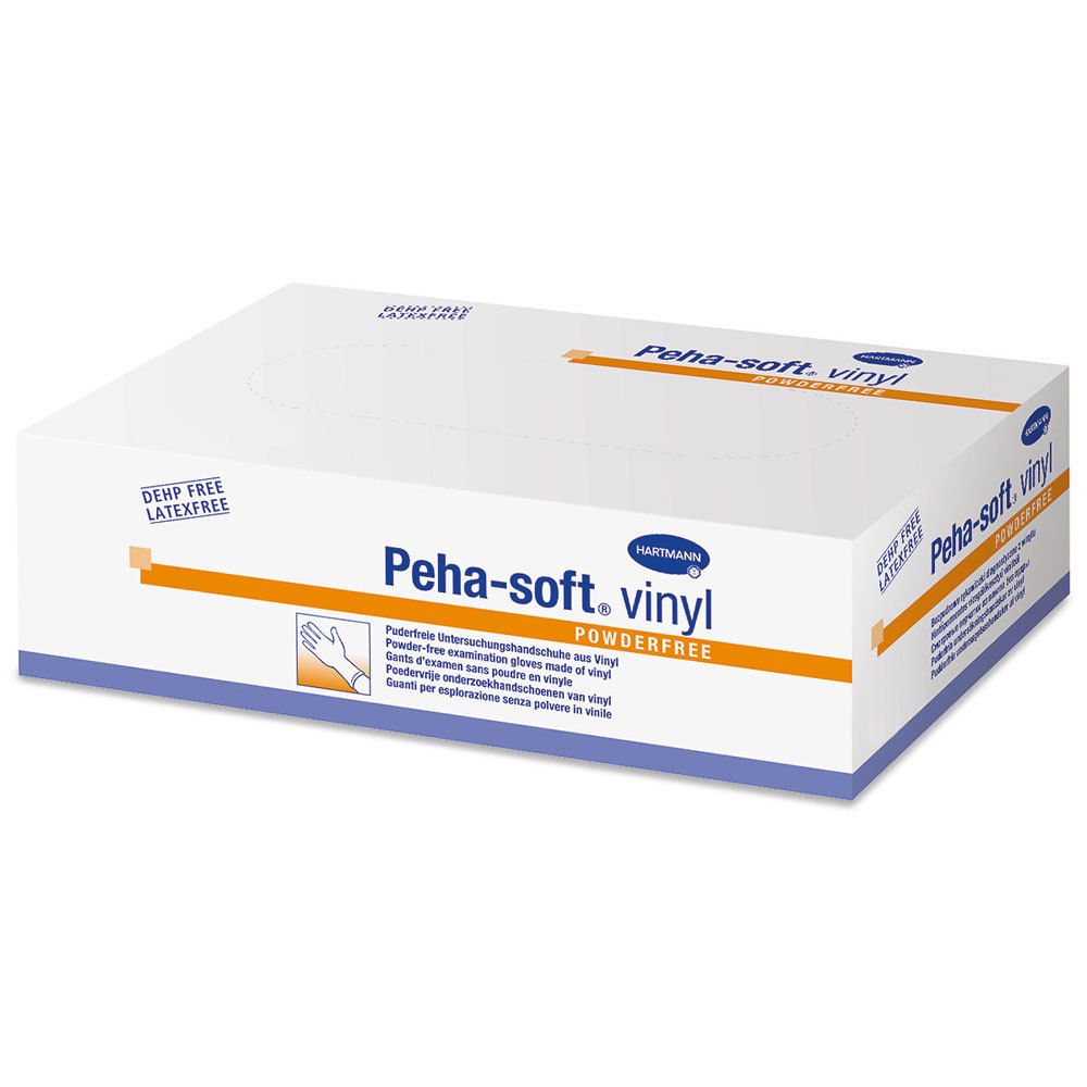Peha-soft® vinyl powderfree Untersuchungshandschuh Gr. S 6 - 7