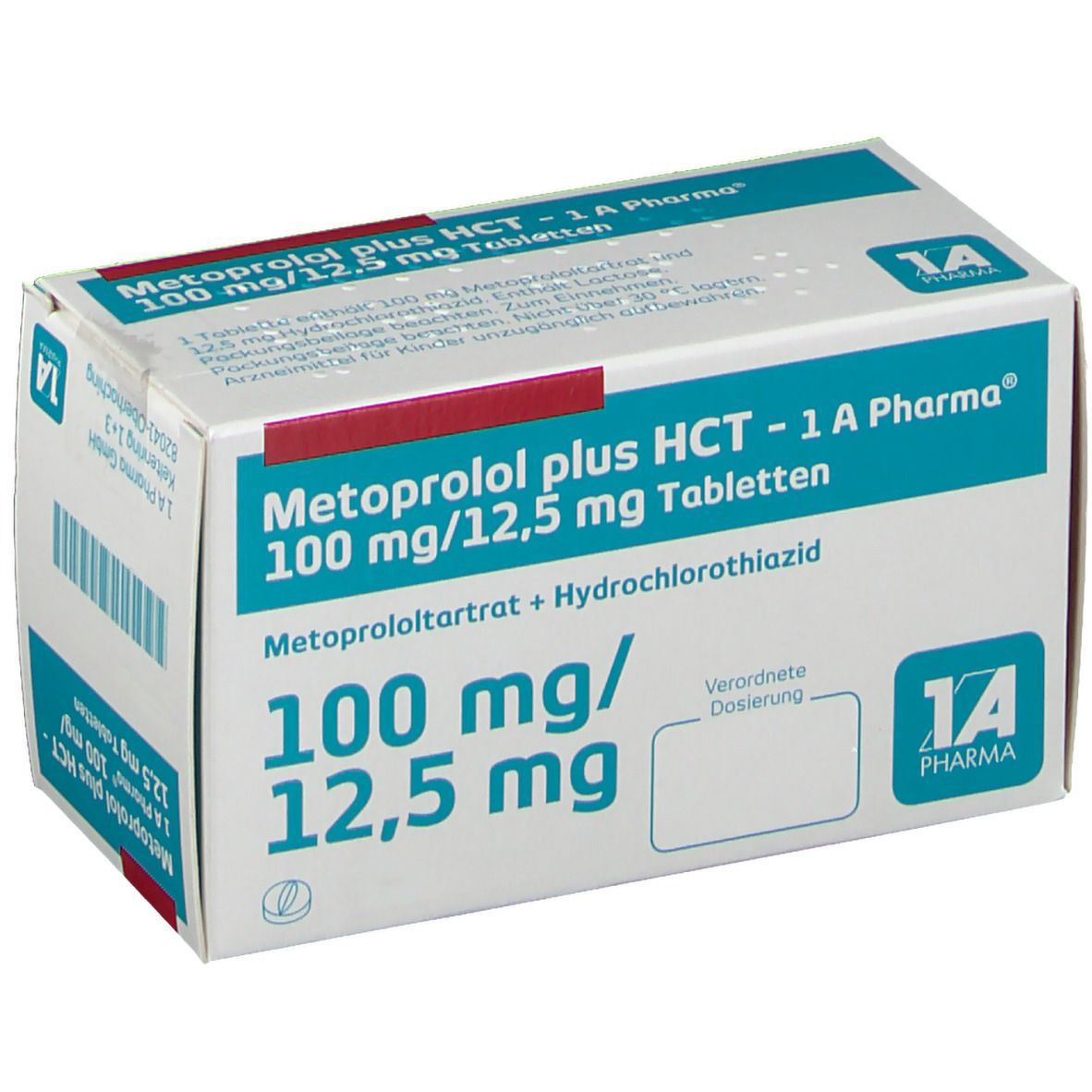 Metoprolol plus HCT - 1 A Pharma® 100 mg/12,5 mg