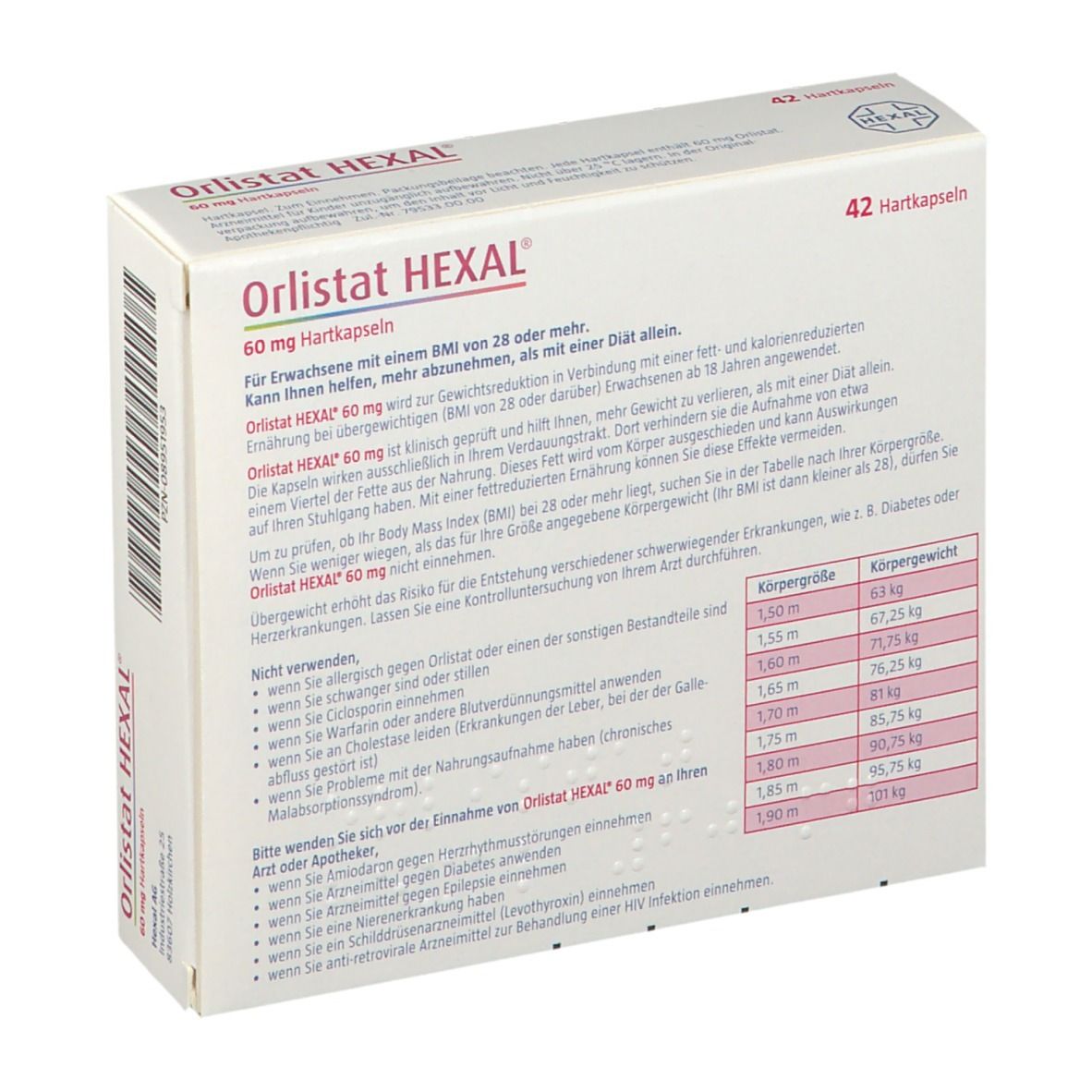 Orlistat HEXAL® 60 mg