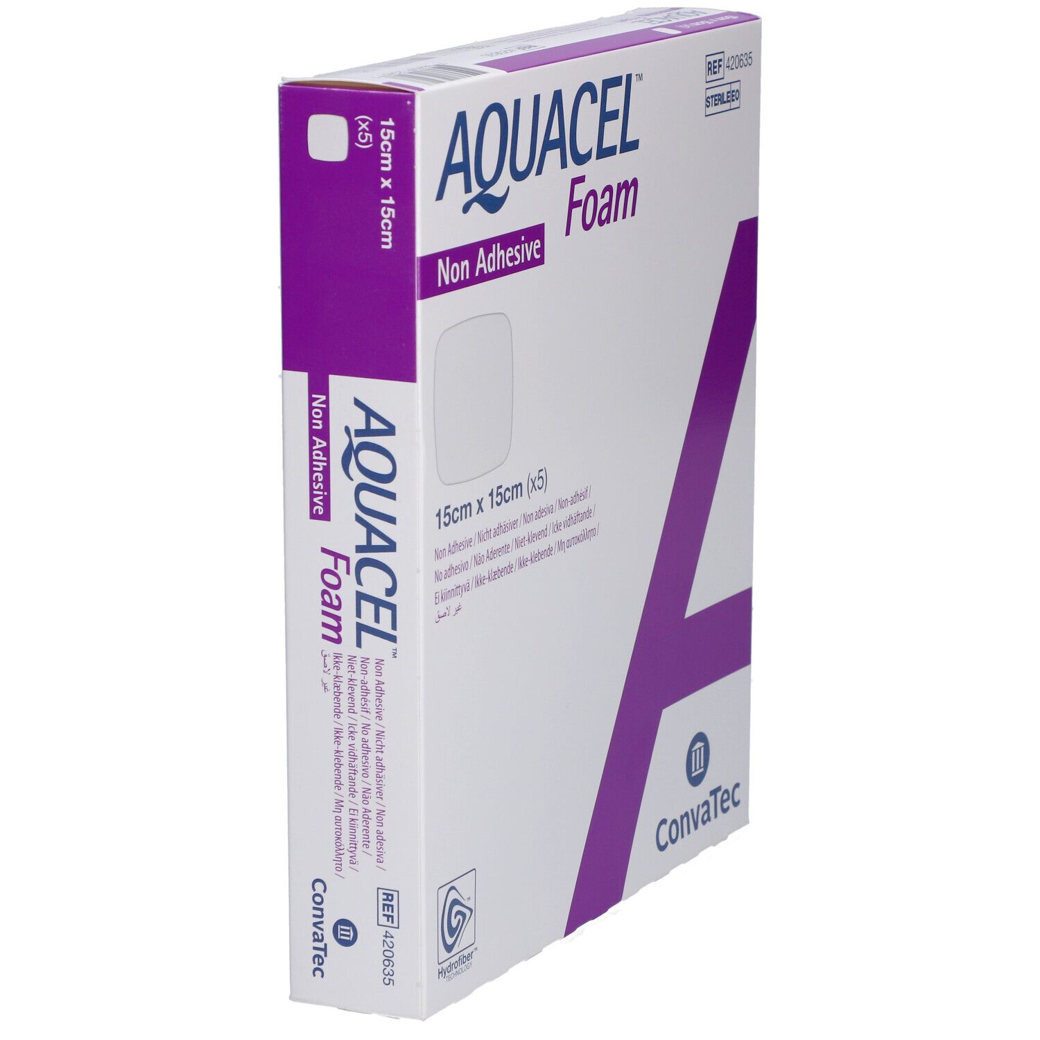 AQUACEL™ Foam nicht adhäsiv 15x15 cm Verband