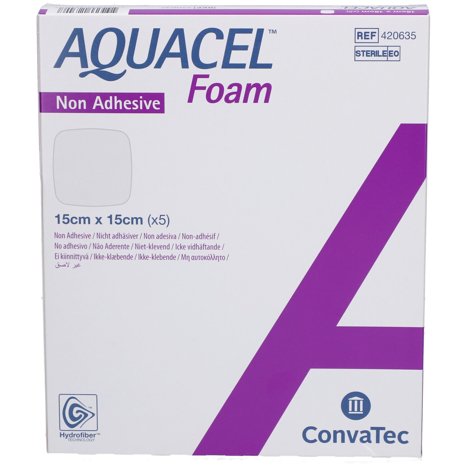 AQUACEL™ Foam nicht adhäsiv 15x15 cm Verband