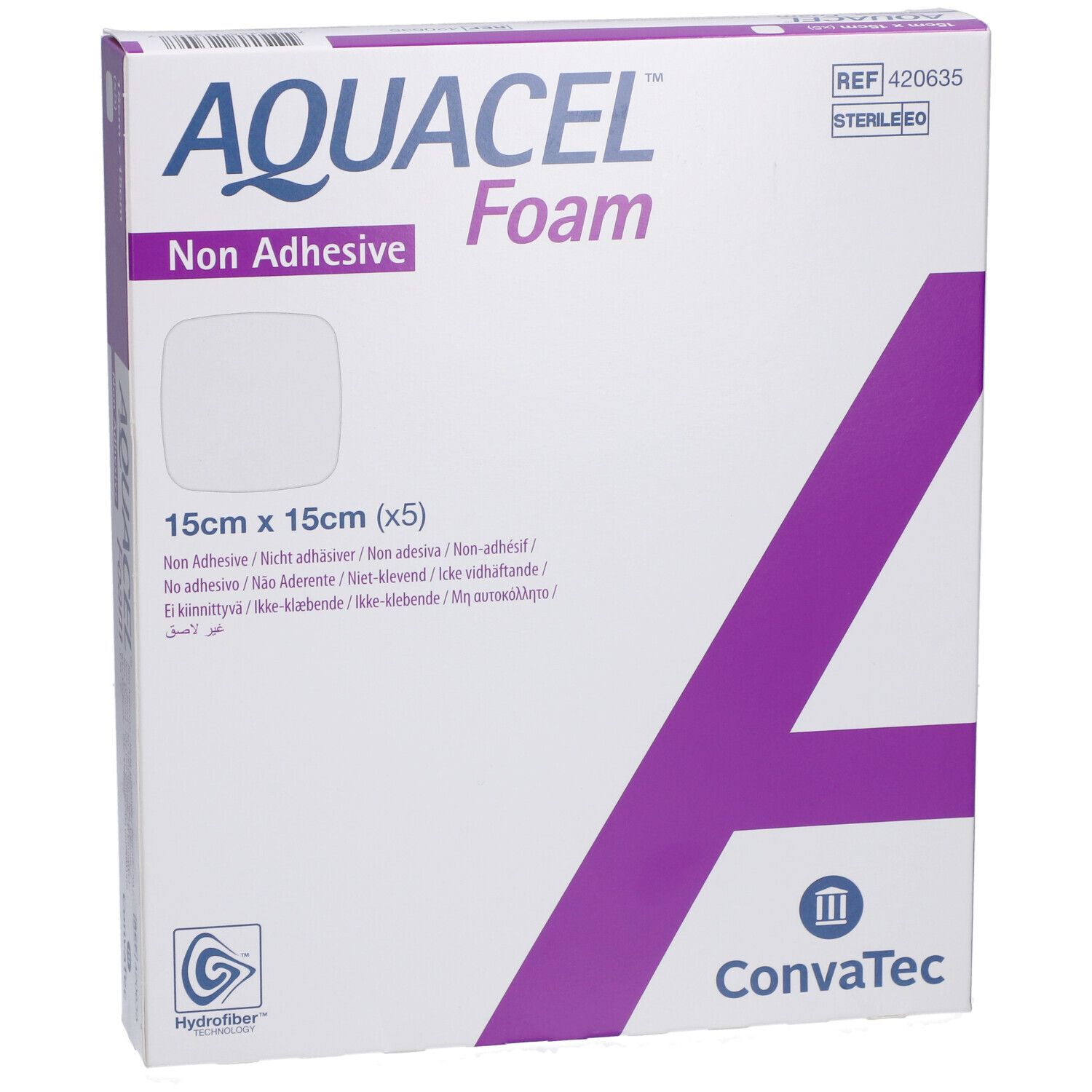 AQUACEL™ Foam nicht adhäsiv 15x15 cm Verband