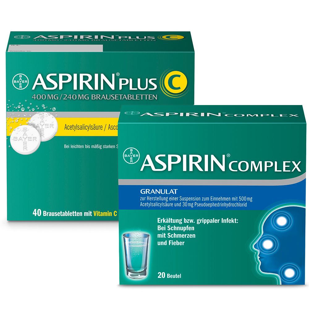 Erkältungsset Aspirin® Complex + Aspirin® Plus C 1 St Set