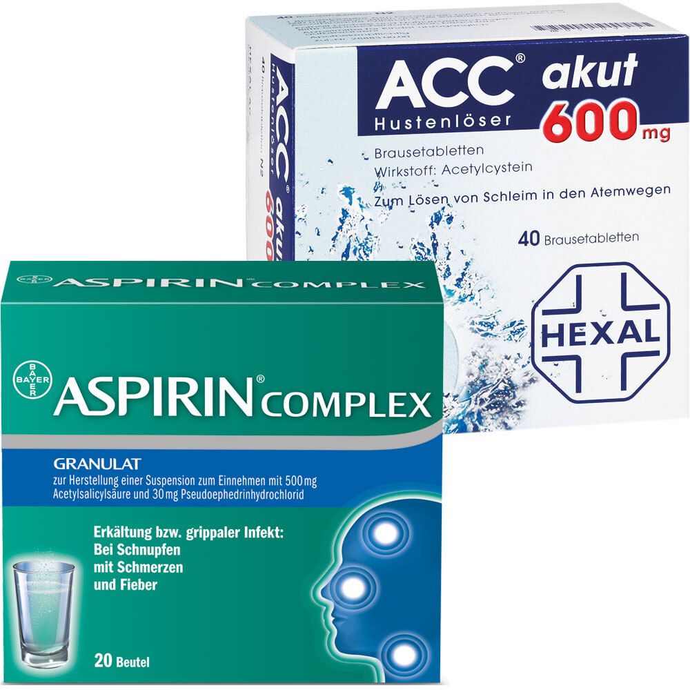 Erkältungsset Aspirin® Complex + ACC akut 600 mg 1 St Set
