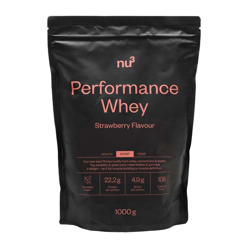Performance Whey, Erdbeere - Proteinpulver 1000 g Pulver