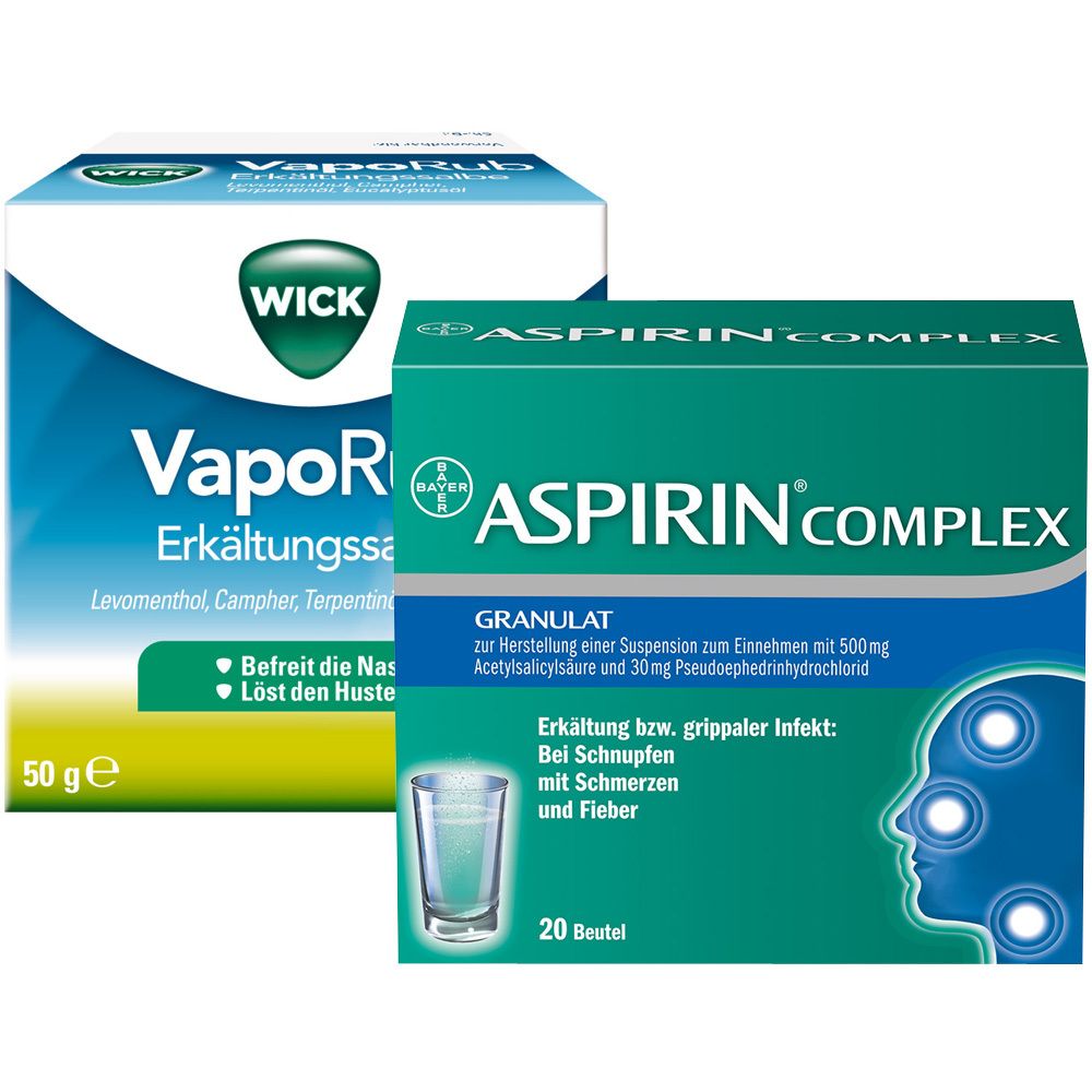 Erkältungsset Wick VapoRub + Aspirin Complex ab 16 Jahre 1 St Set