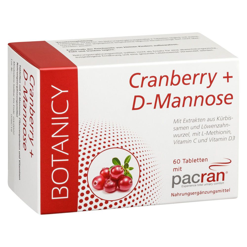 Botanicy Cranberry + D-Mannose 60 St Tabletten