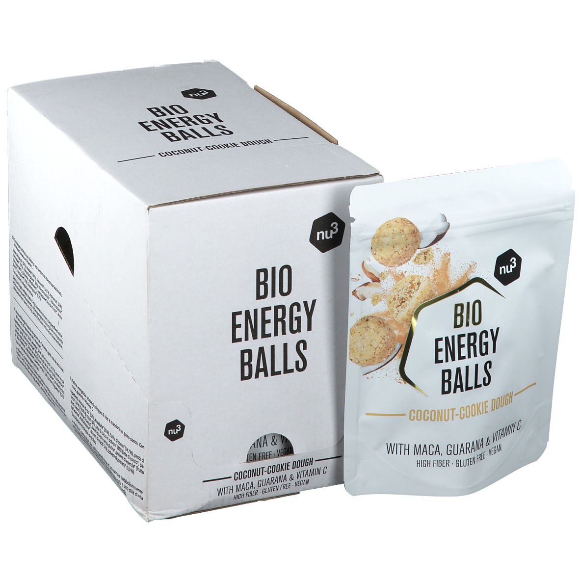 Bio Energy Balls, Coconut-Cookie Dough 5X70 g Kekse