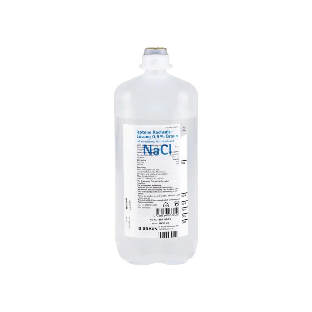 Isotonische Kochsalzlösung 0,9 % Ecoflac Plus 10X1000 ml Infusionslösung