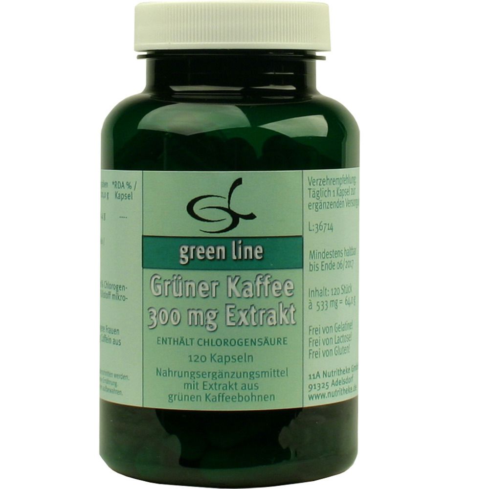 green line Grüner Kaffee 300 mg 120 St Kapseln