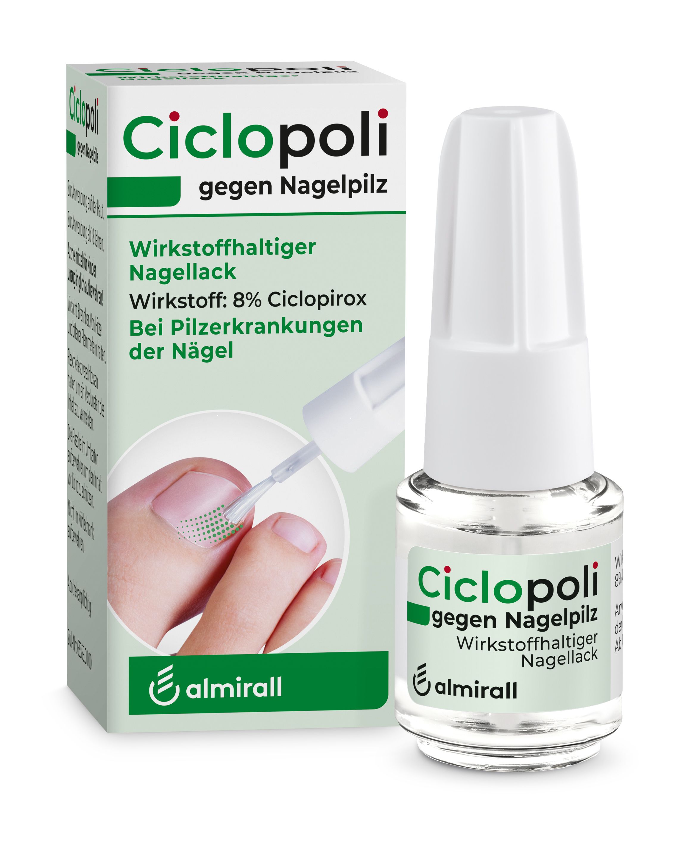 Ciclopoli® gegen Nagelpilz 3,3 ml Wirkstoffhaltiger Nagellack
