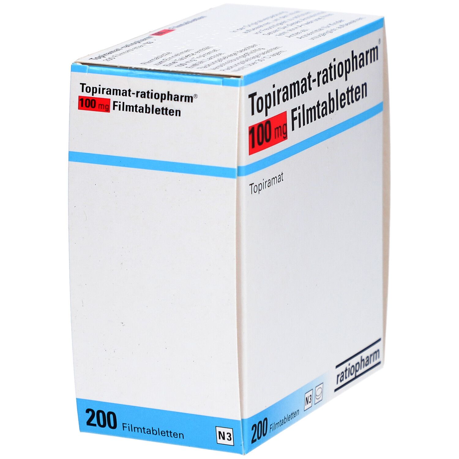 TOPIRAMAT-ratiopharm 25 mg Filmtabletten 200 St